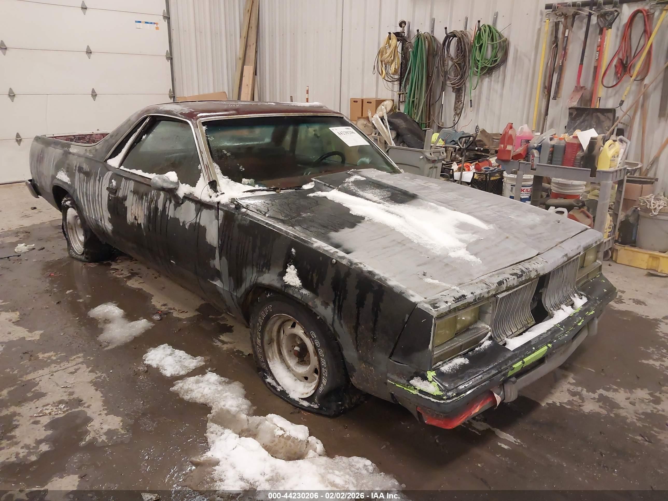 1981 Chevrolet El Camino   Burgundy vin: 1GCCW80K2BR427478