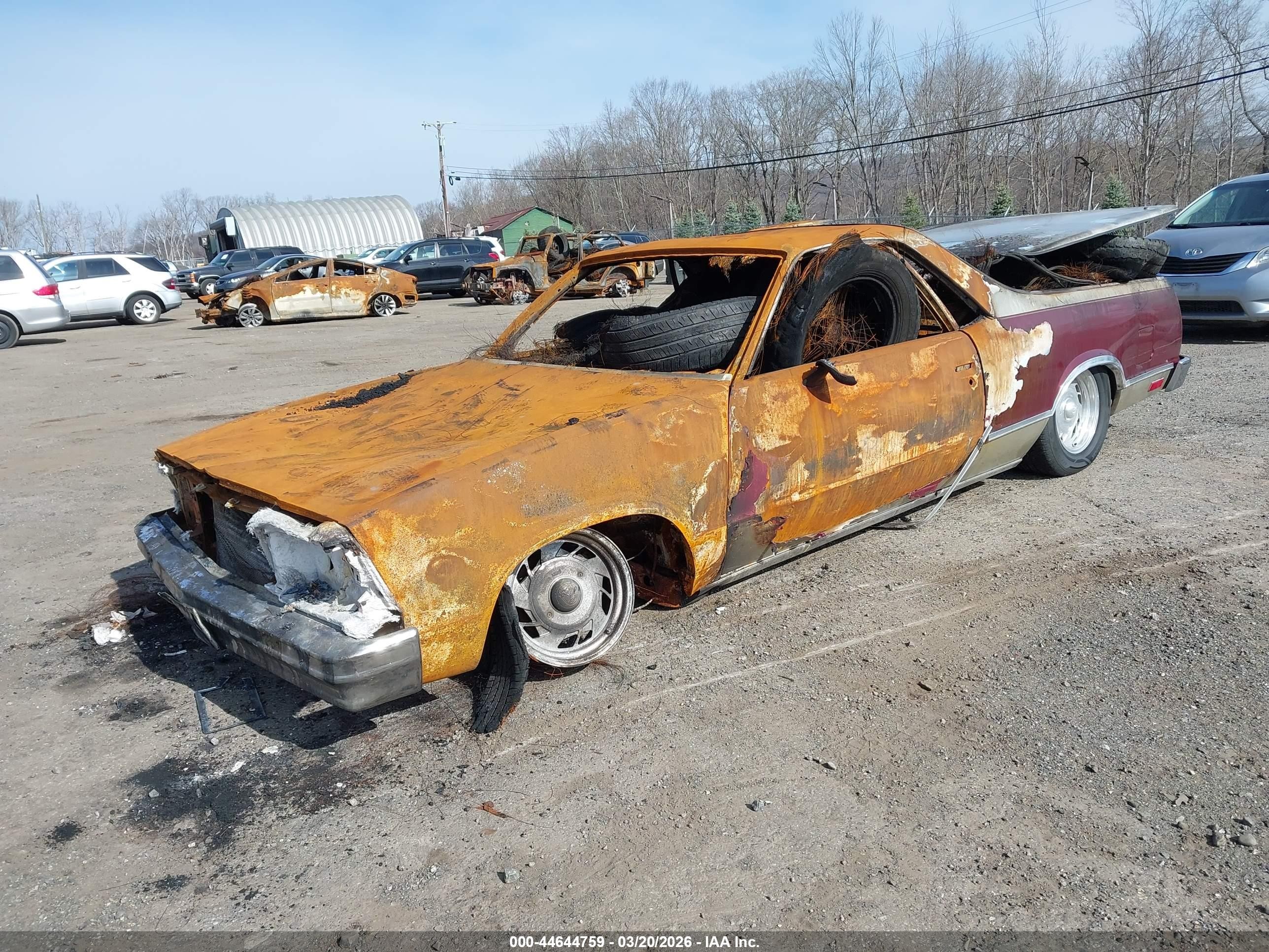 1981 Chevrolet El Camino   Maroon vin: 1GCCW80K6BD475627