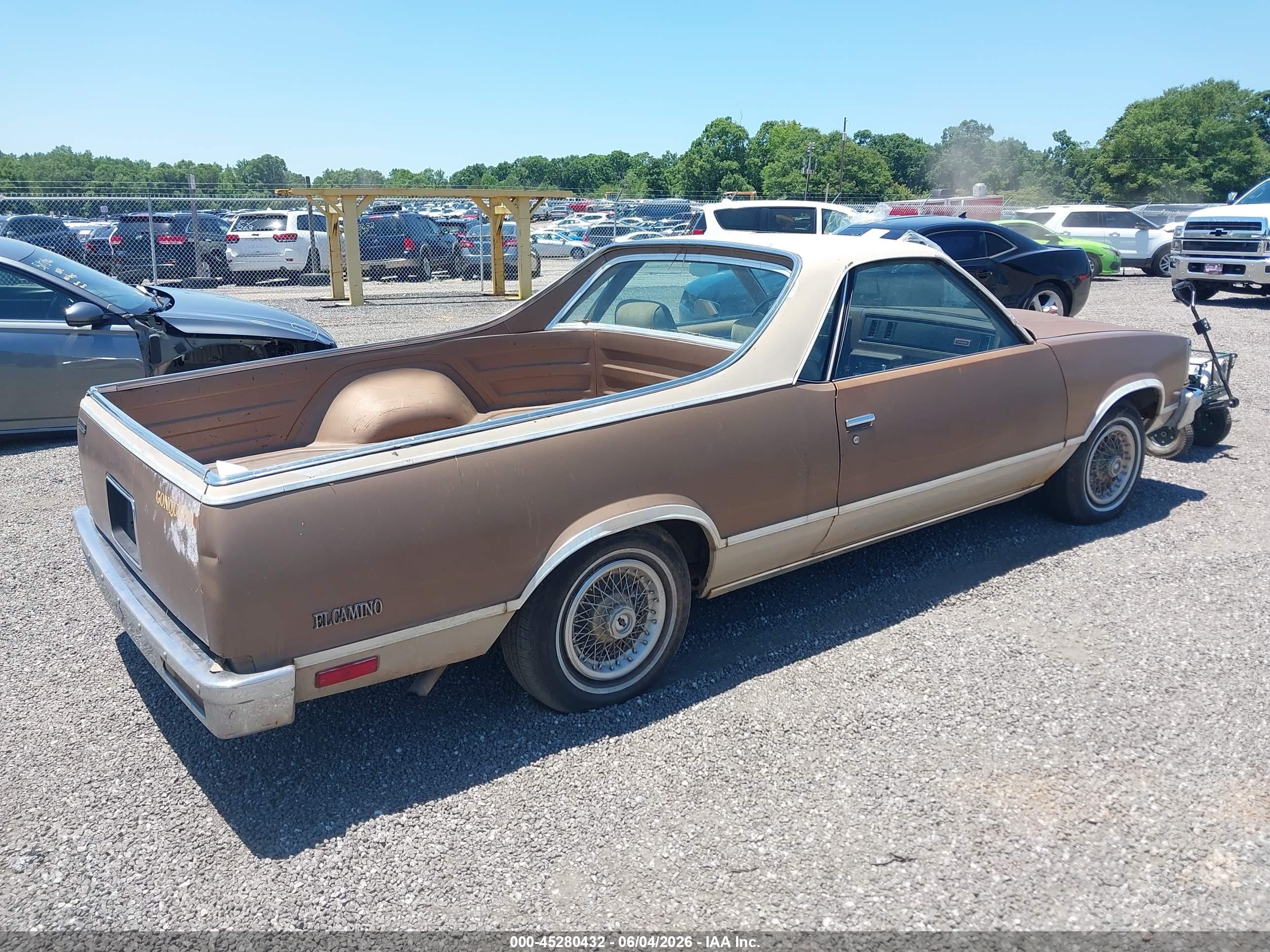 1981 Chevrolet El Camino   Brown vin: 1GCCW80KXBD485383