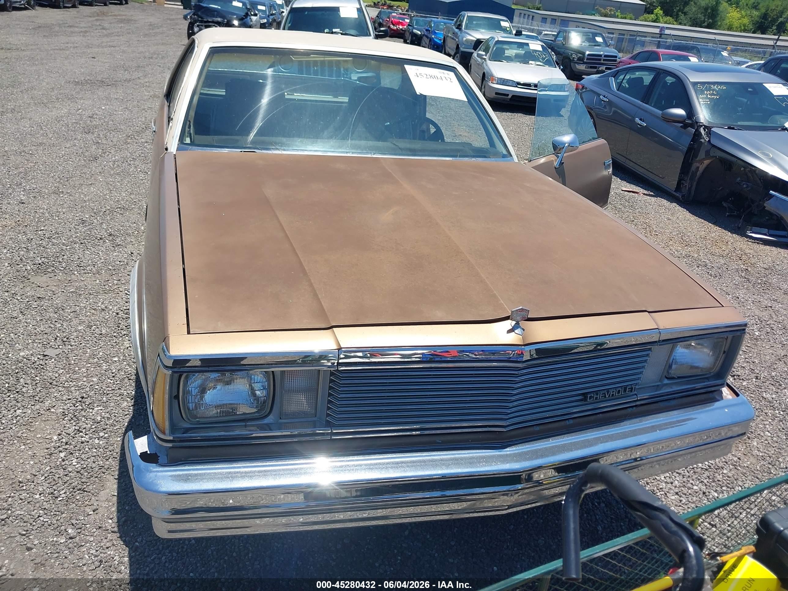 1981 Chevrolet El Camino   Brown vin: 1GCCW80KXBD485383