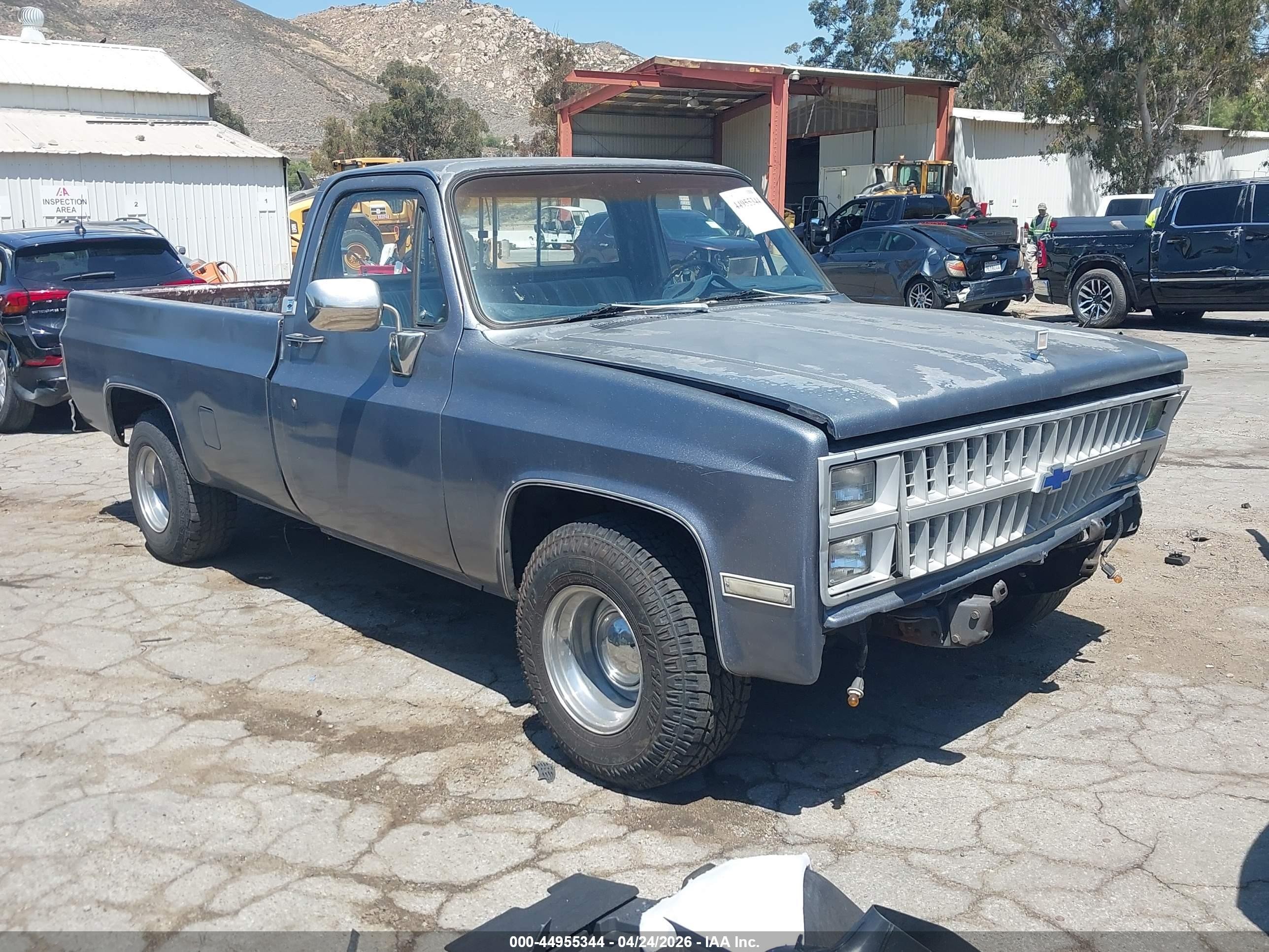 1982 Chevrolet C10   Silver vin: 1GCDC14F1CS109279