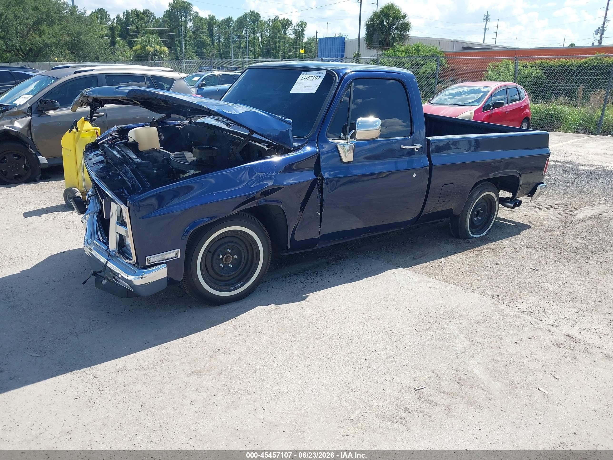 1986 Chevrolet C10   Blue vin: 1GCDC14H2GF397779