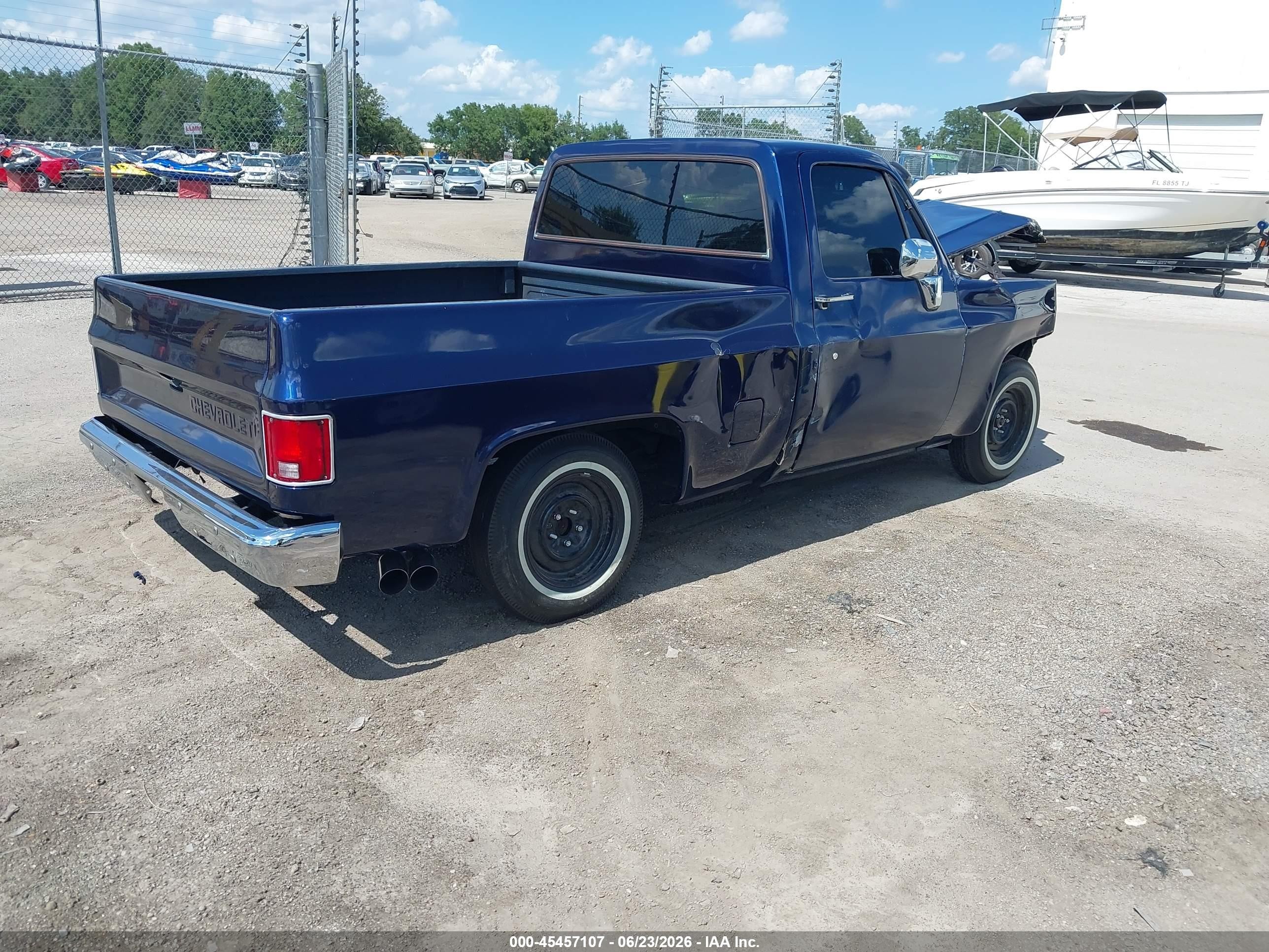 1986 Chevrolet C10   Blue vin: 1GCDC14H2GF397779