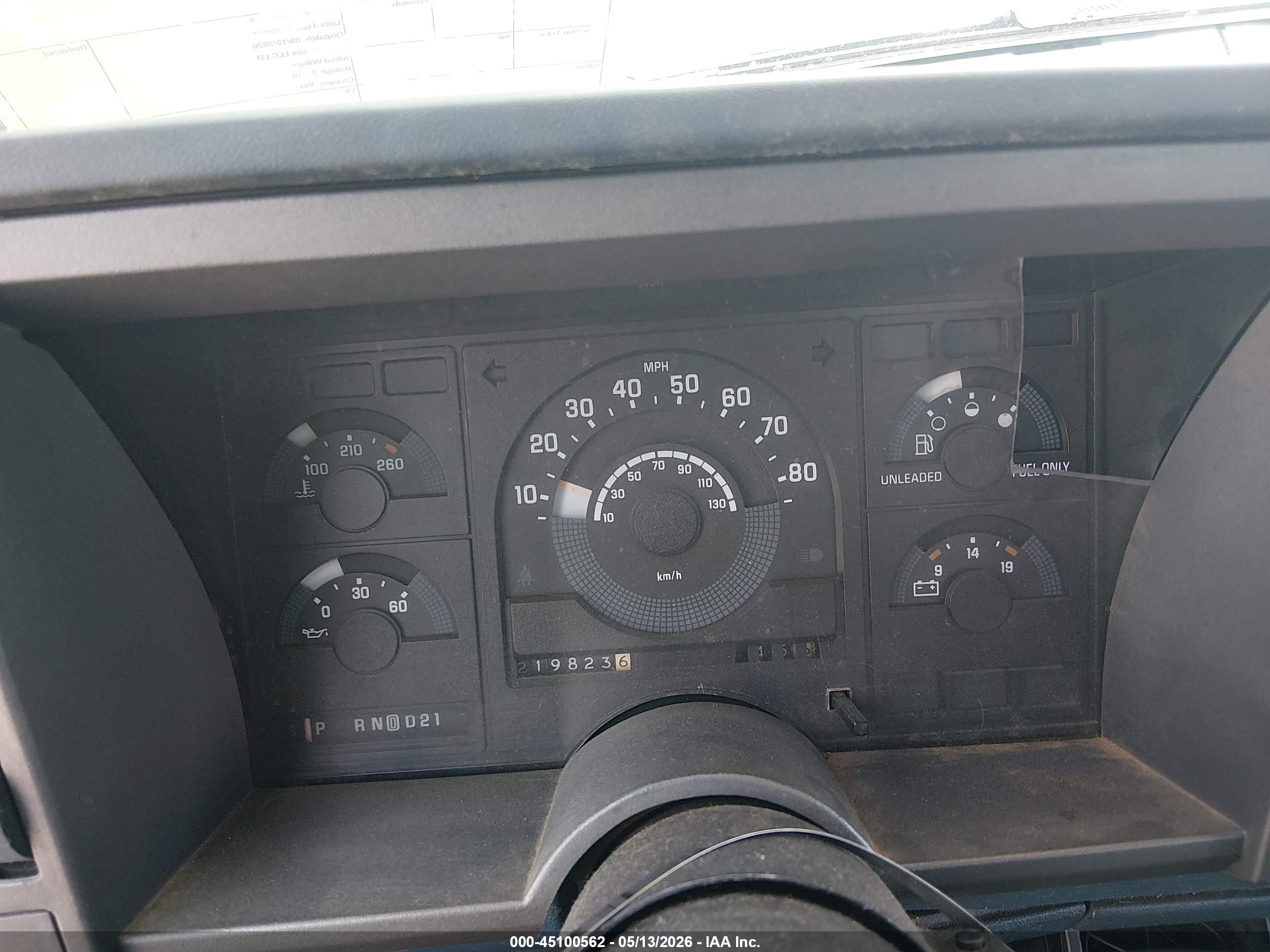 1989 Chevrolet Gmt-400 C1500 Light Blue vin: 1GCDC14H6KZ114050