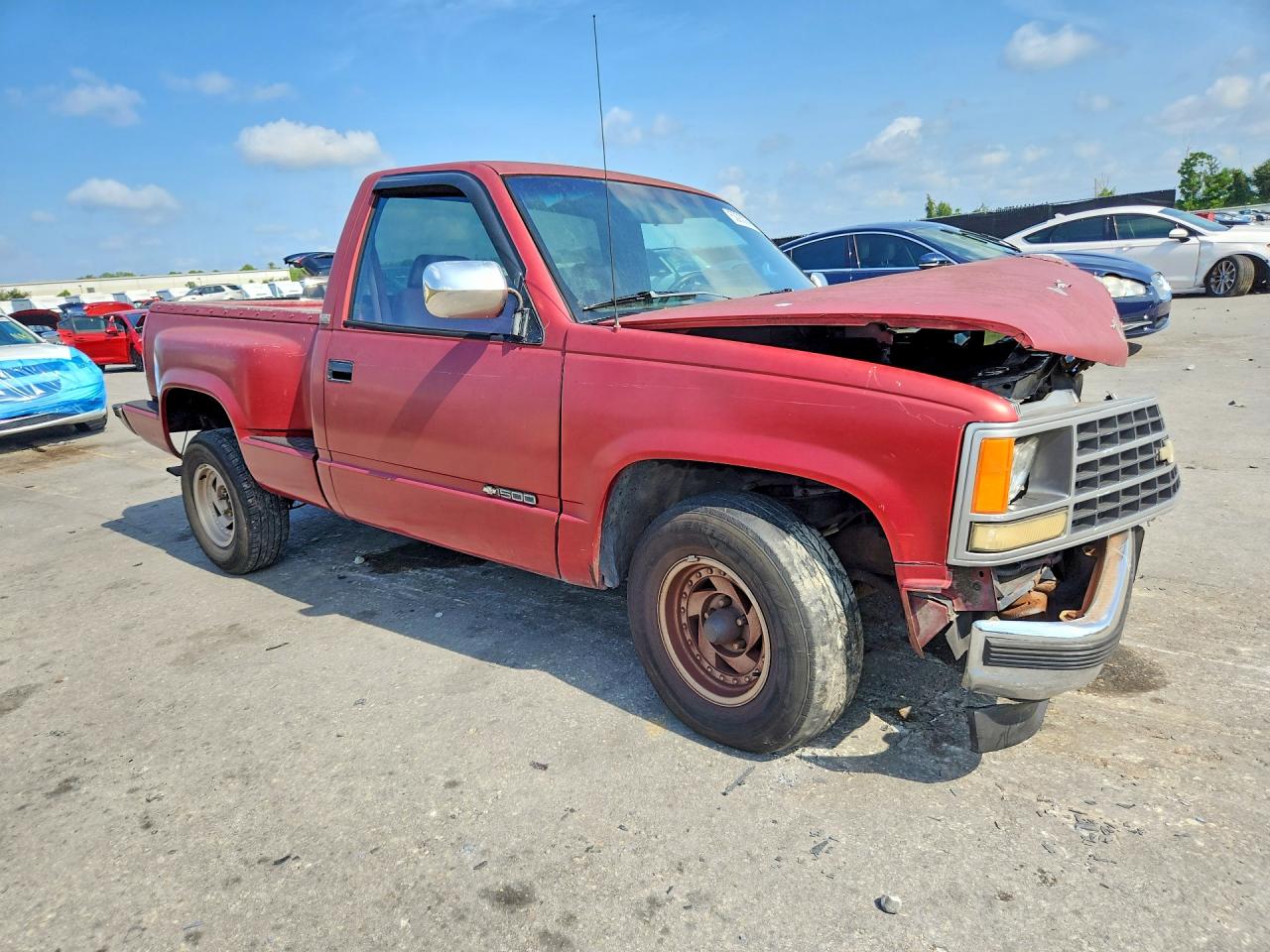 1992 Chevrolet Gmt-400 C1500 Red vin: 1GCDC14H6NZ142998