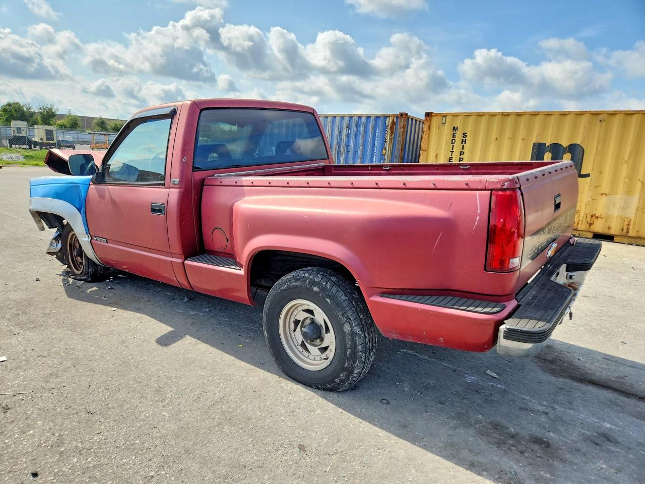 1992 Chevrolet Gmt-400 C1500 Red vin: 1GCDC14H6NZ142998