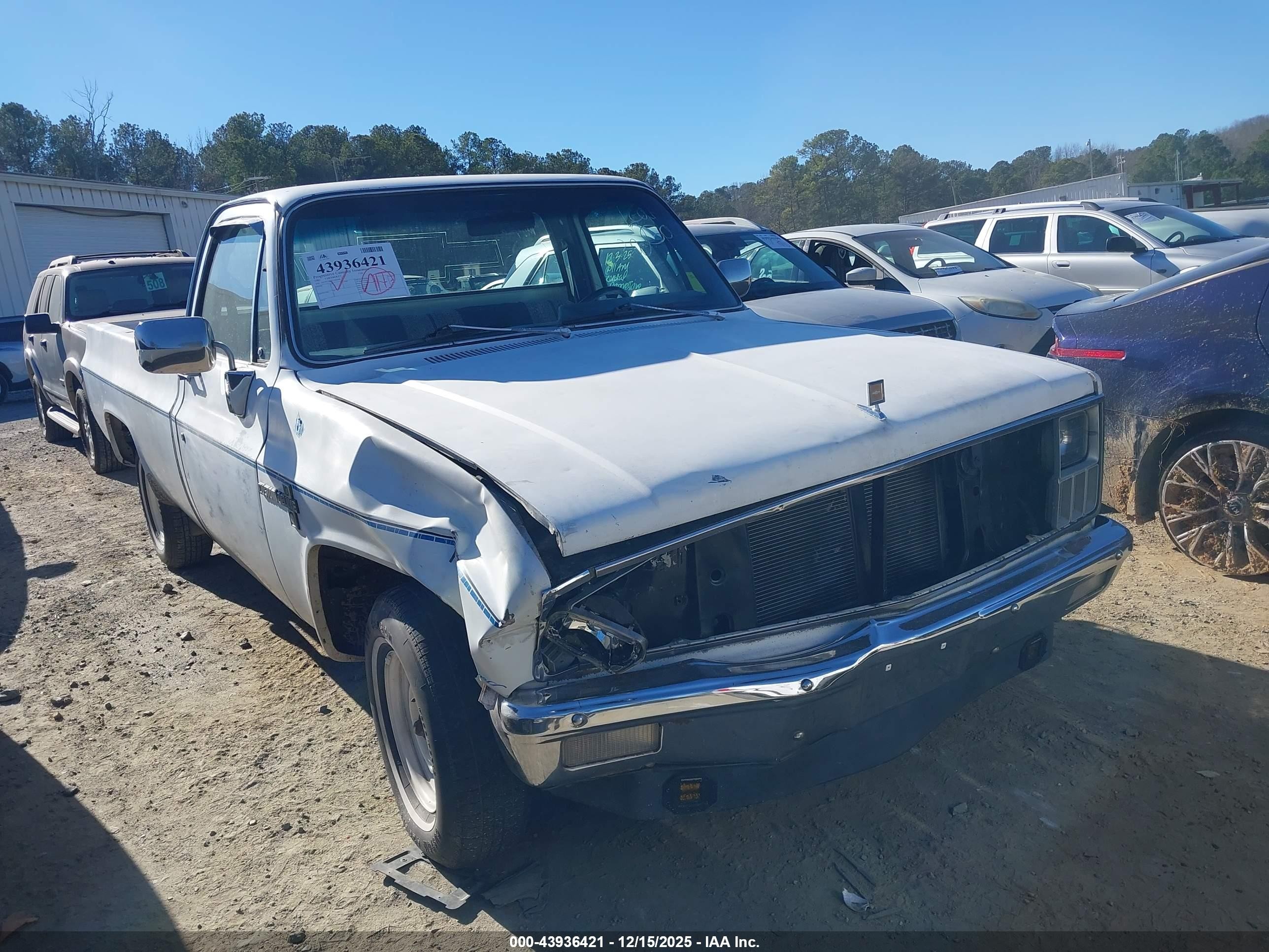 1982 Chevrolet C10   White vin: 1GCDC14H7CJ162608