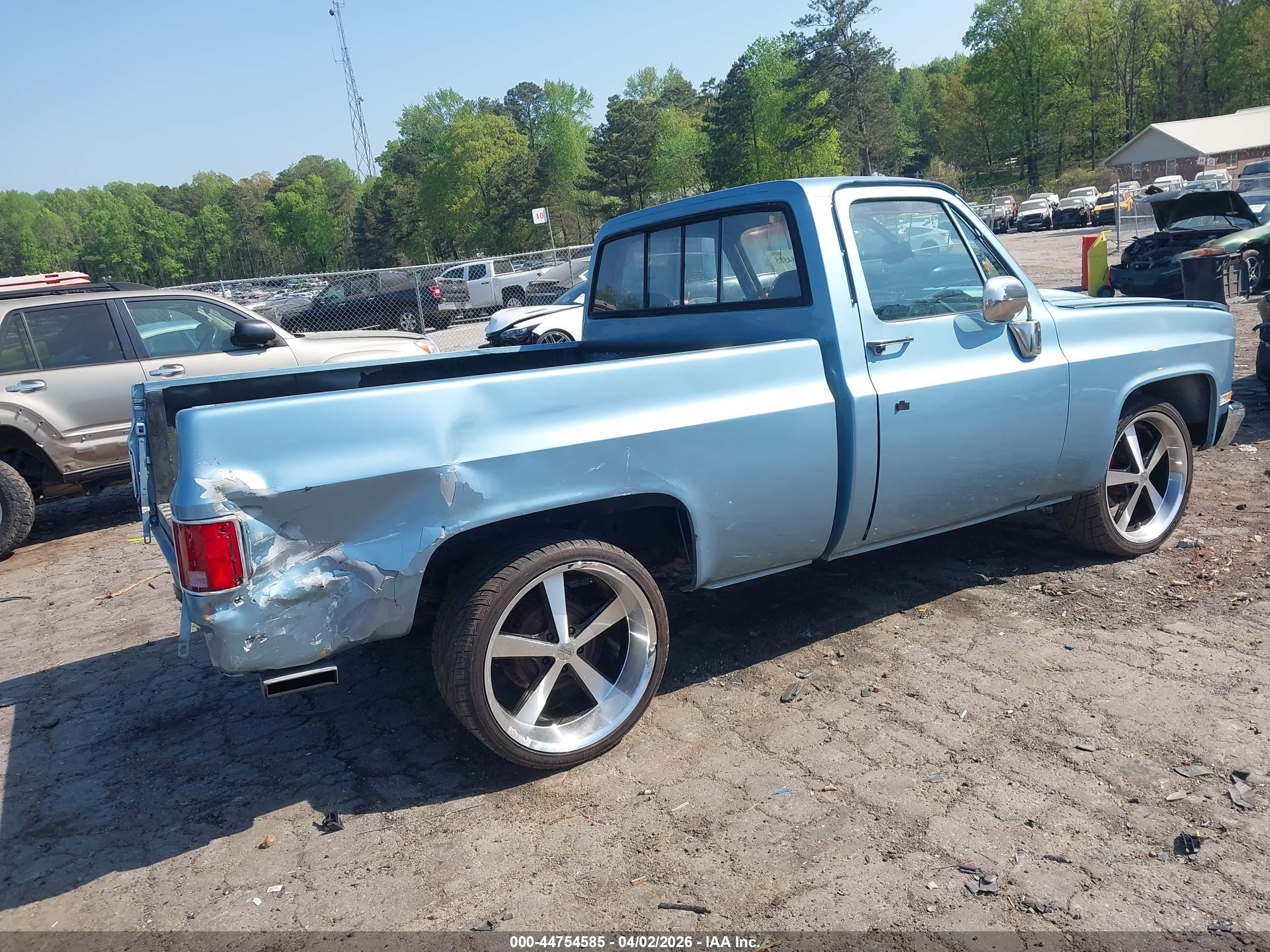1984 Chevrolet C10   Light Blue vin: 1GCDC14H7EF387438