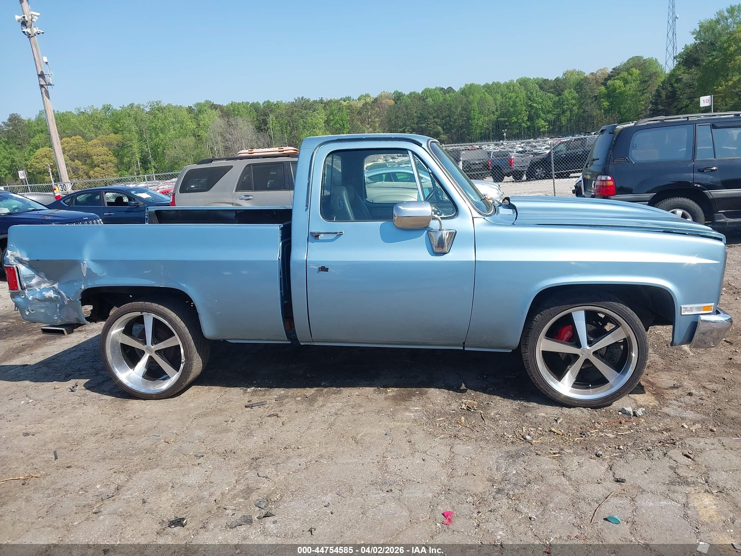 1984 Chevrolet C10   Light Blue vin: 1GCDC14H7EF387438