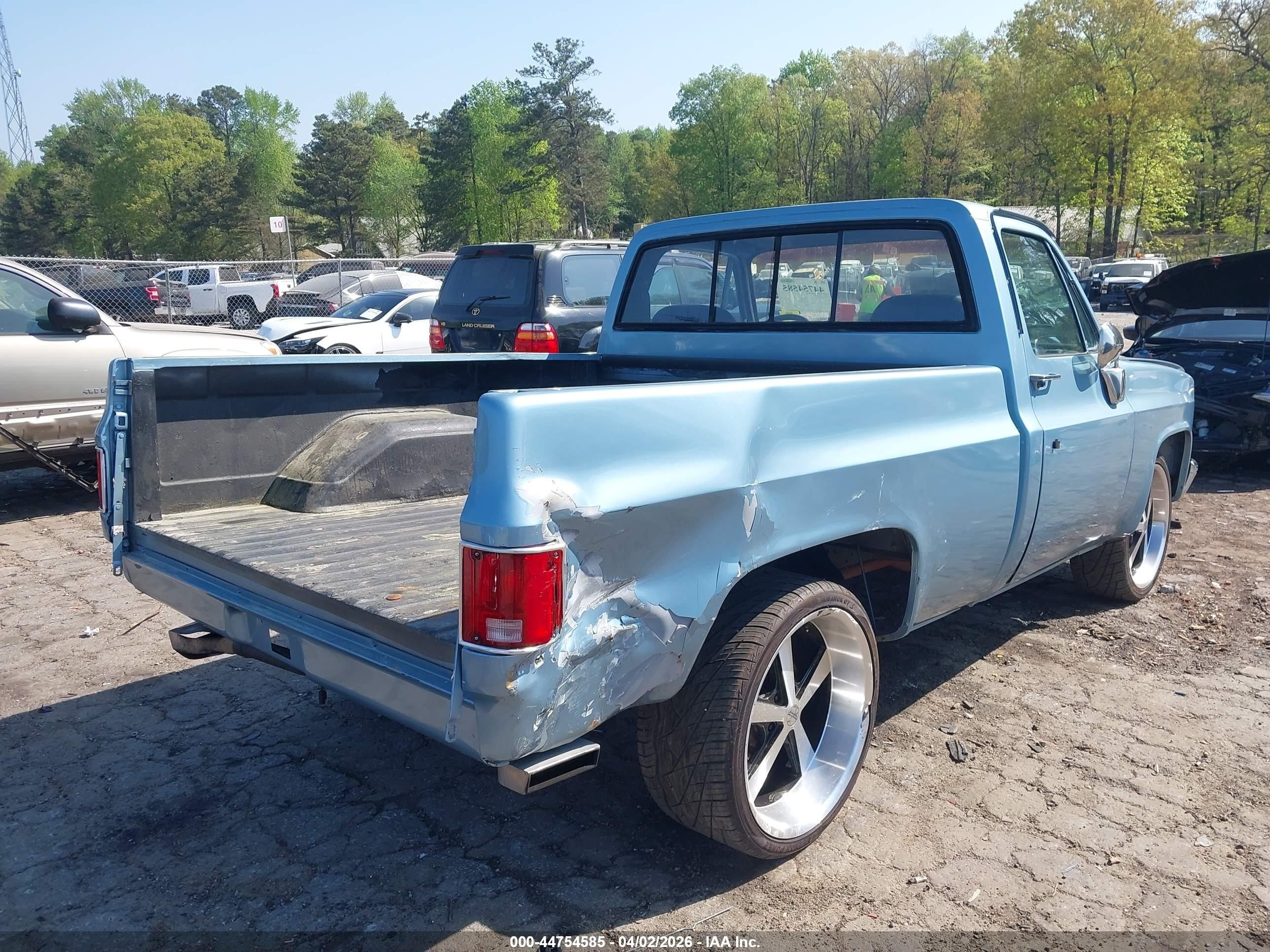 1984 Chevrolet C10   Light Blue vin: 1GCDC14H7EF387438
