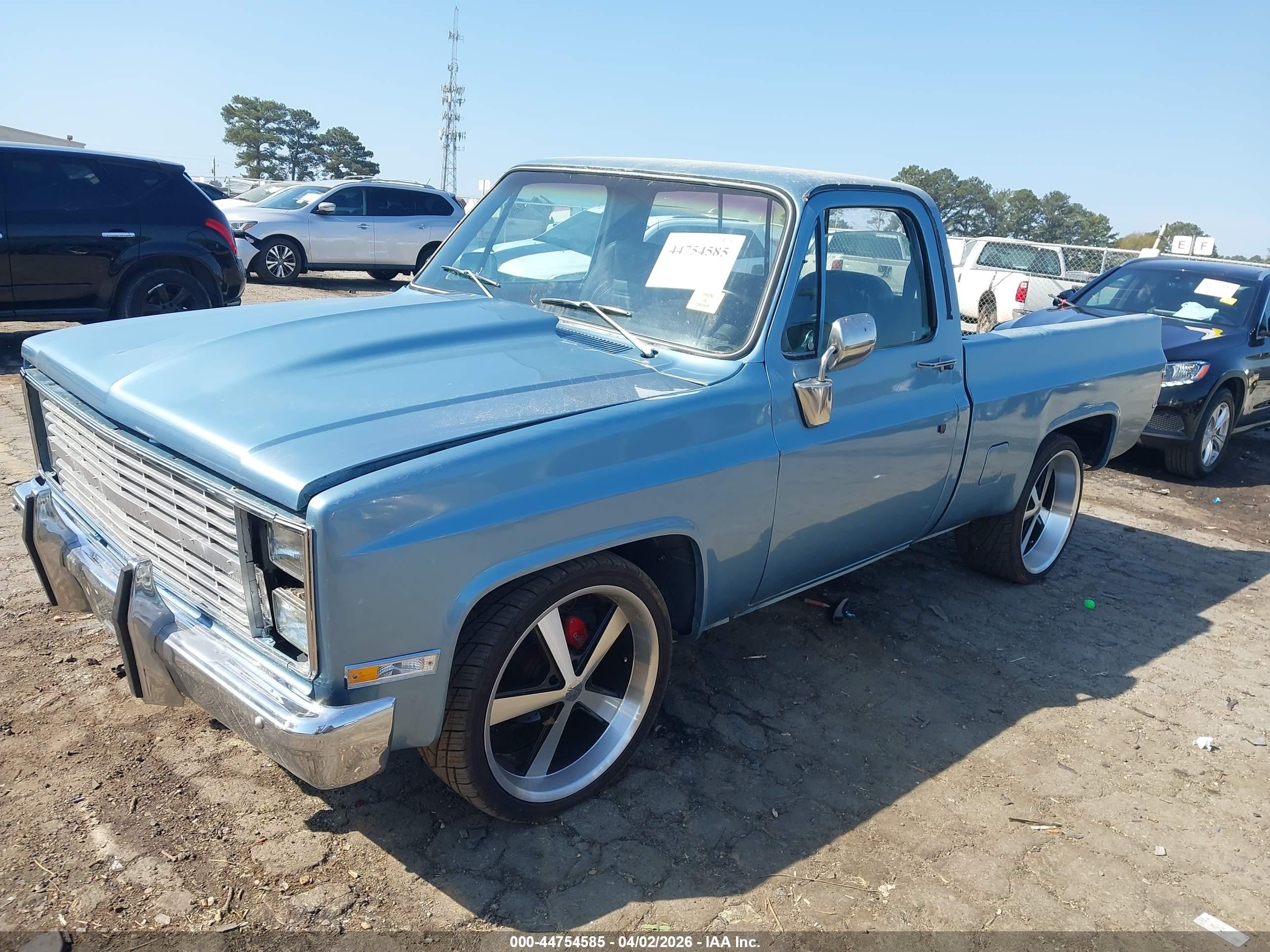 1984 Chevrolet C10   Light Blue vin: 1GCDC14H7EF387438