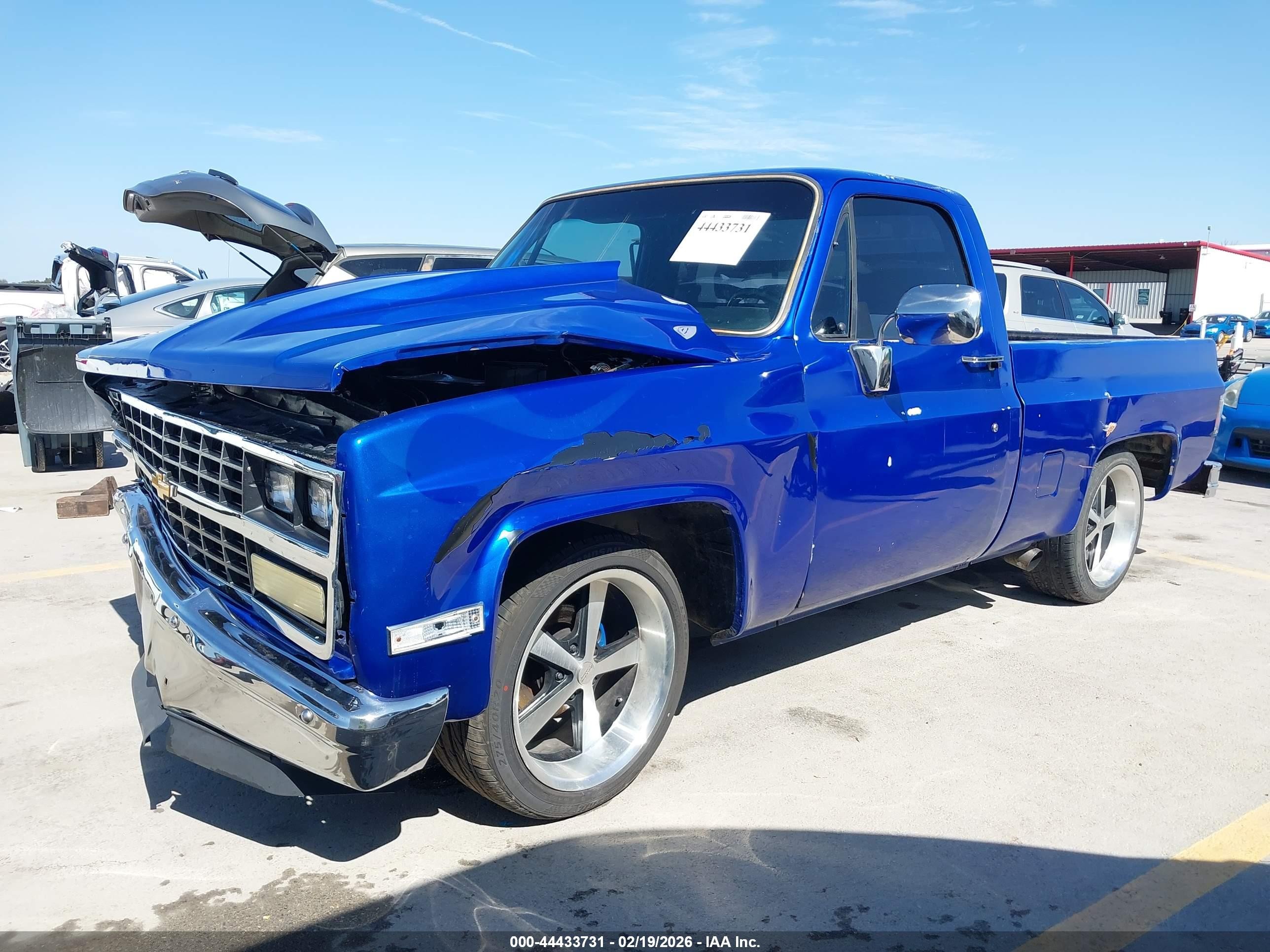 1982 Chevrolet C10   Blue vin: 1GCDC14H8CS167083