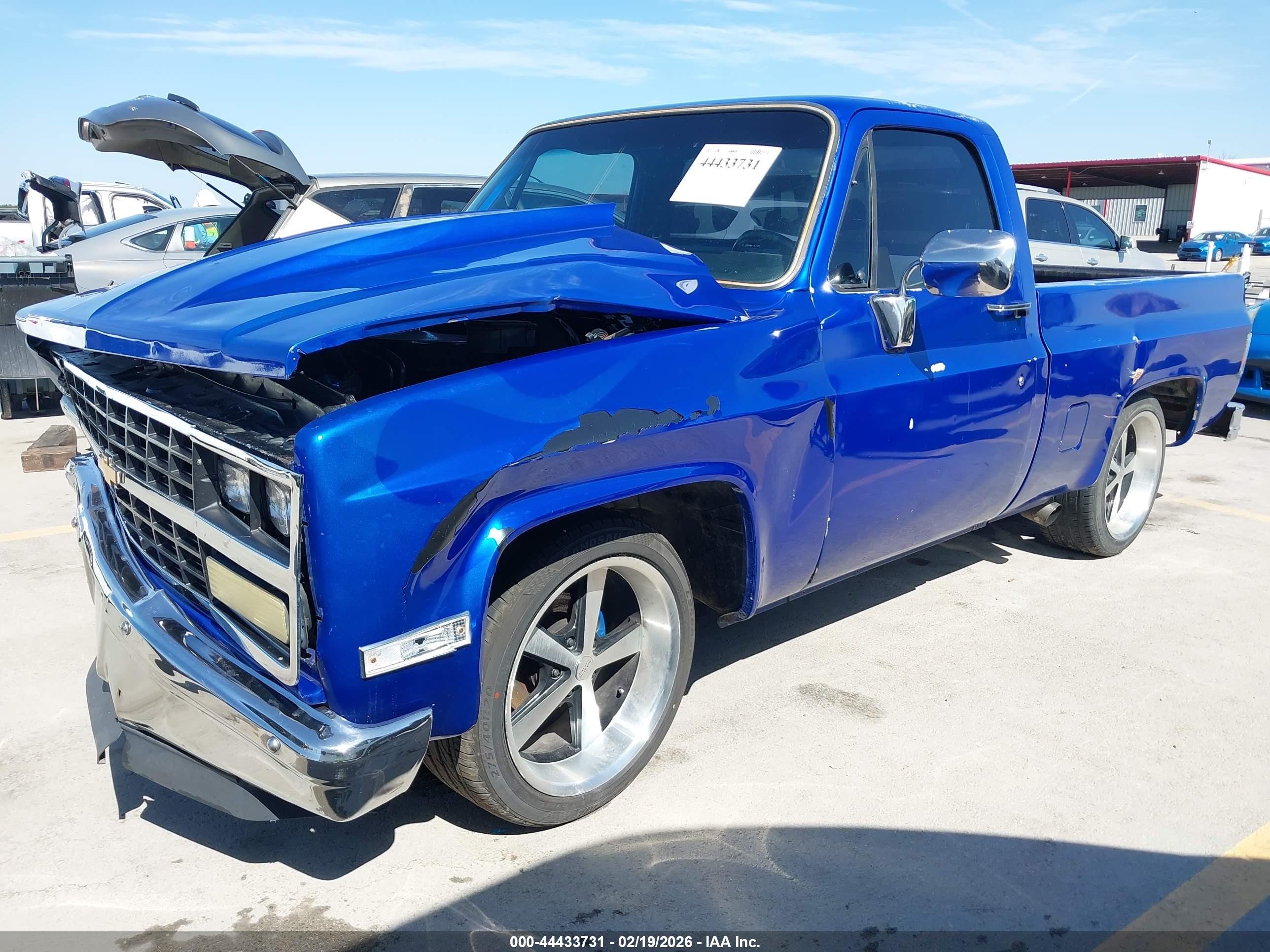 1982 Chevrolet C10   Blue vin: 1GCDC14H8CS167083