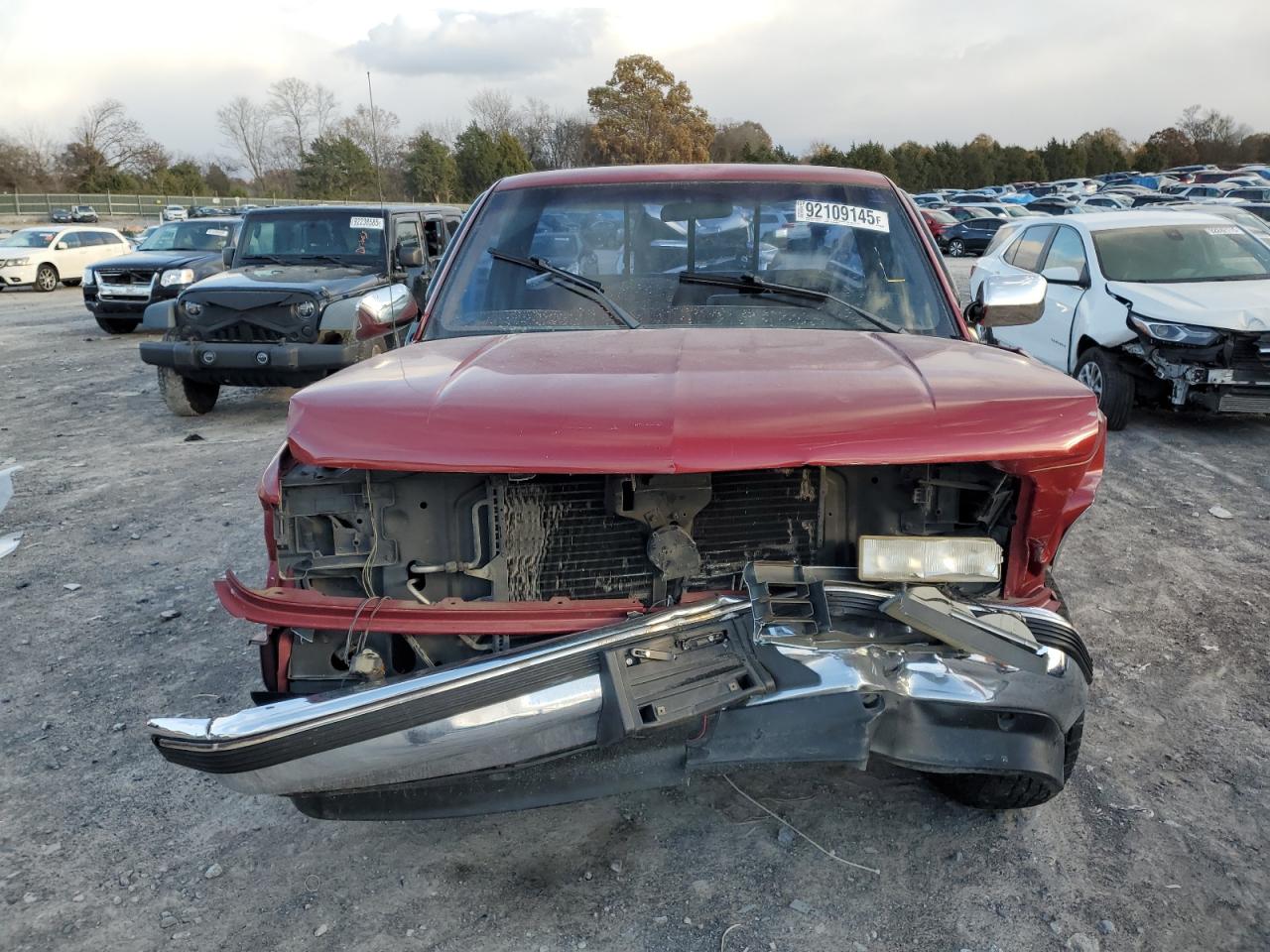 1990 Chevrolet Gmt-400 C1500 Red vin: 1GCDC14H8LZ261715