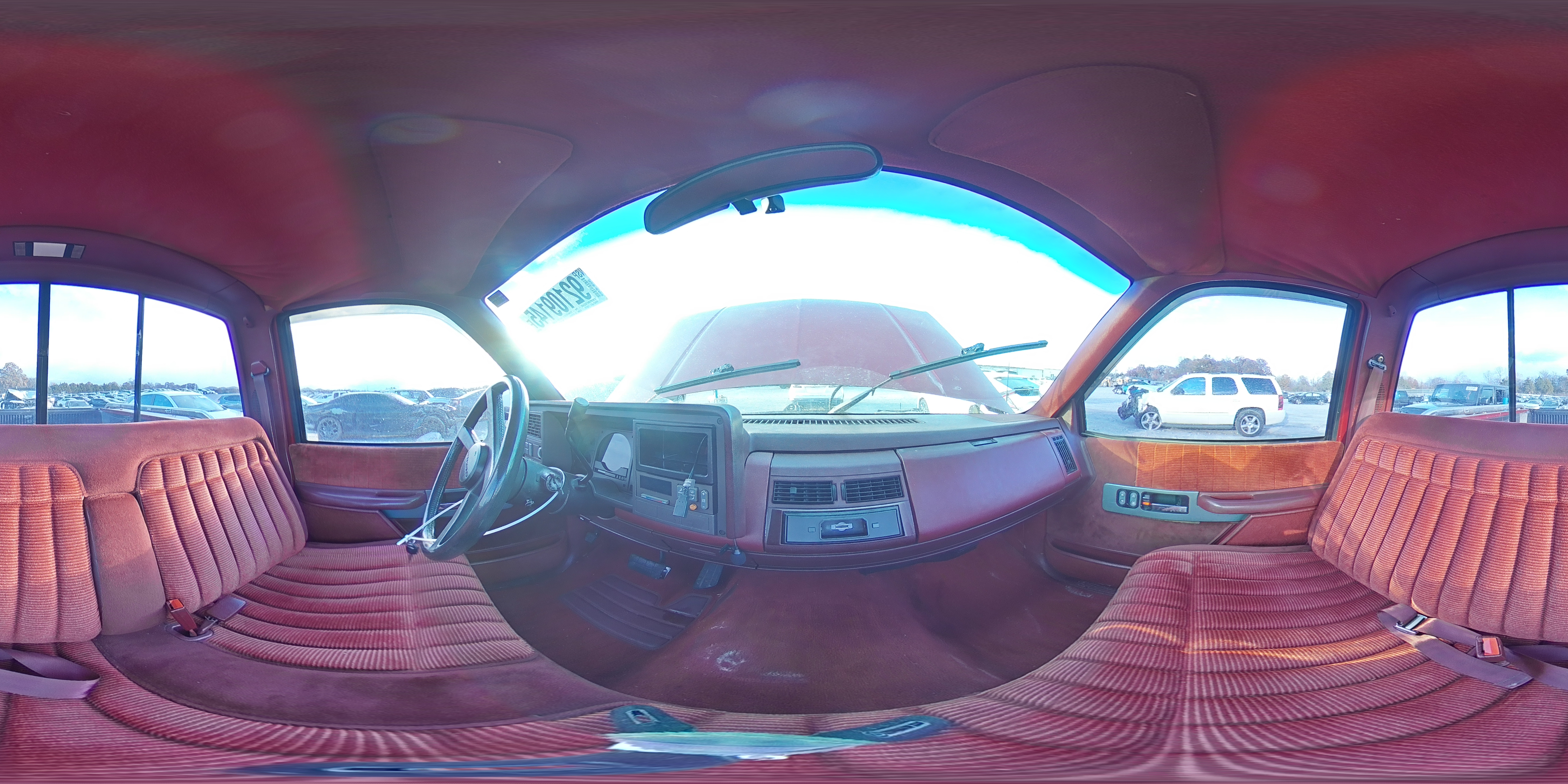 1990 Chevrolet Gmt-400 C1500 Red vin: 1GCDC14H8LZ261715