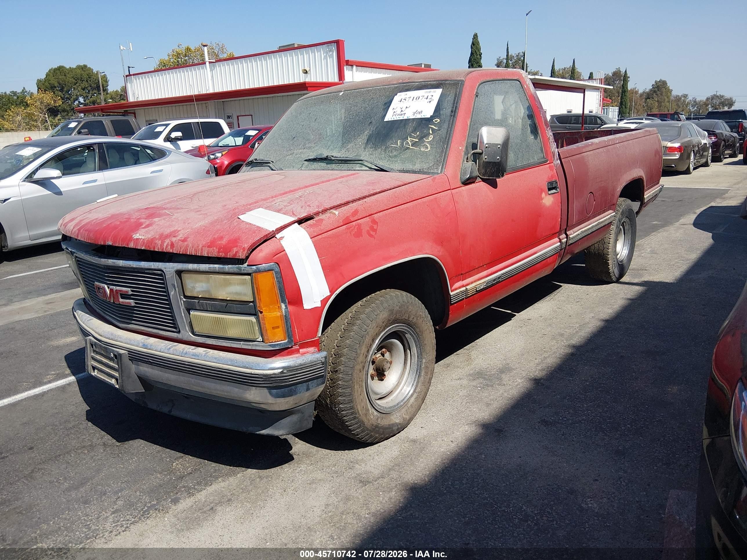 1989 Chevrolet Gmt-400 C1500 Красный vin: 1GCDC14K0KZ285520