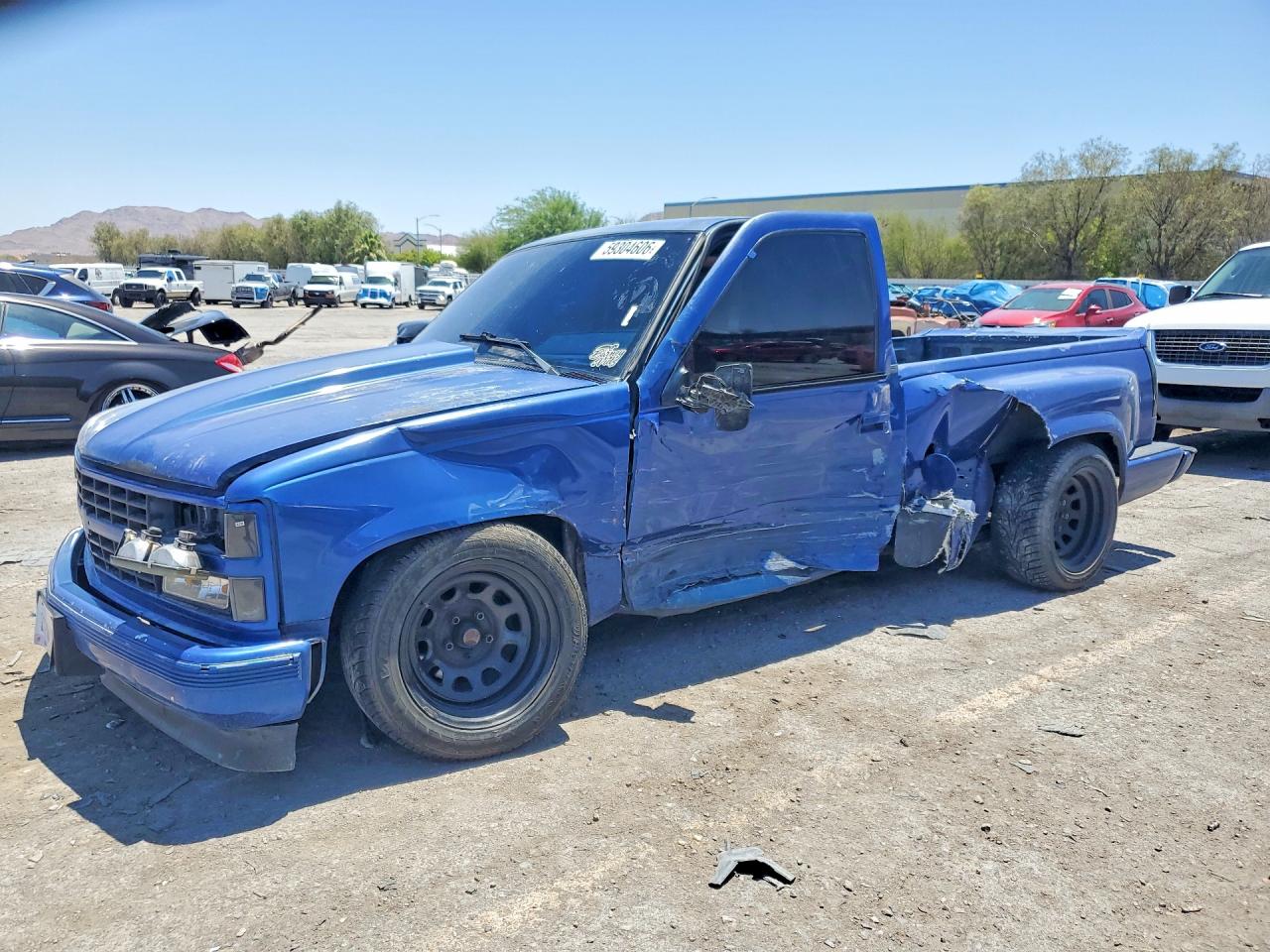 1991 Chevrolet Gmt-400 C1500 Blue vin: 1GCDC14K0MZ202994
