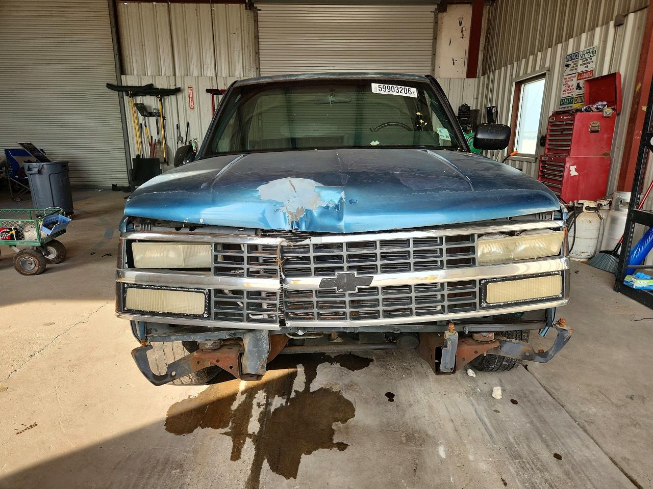 1990 Chevrolet Gmt-400 C1500 Blue vin: 1GCDC14K2LZ267599