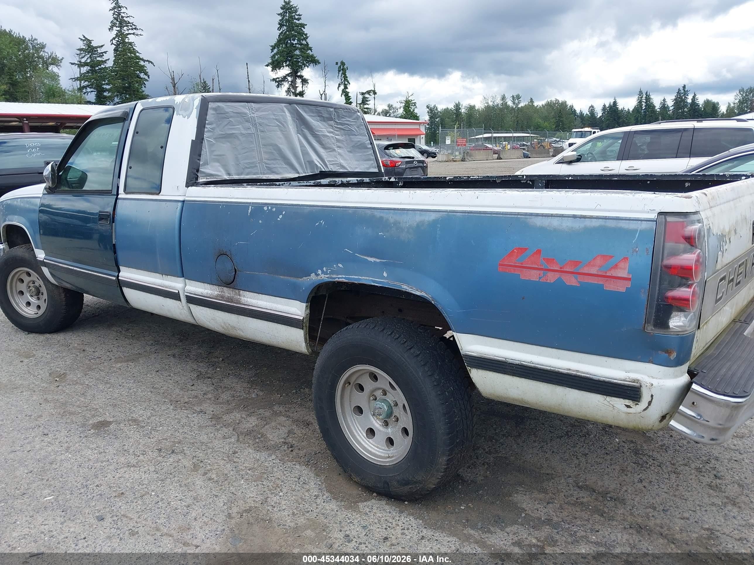 1991 Chevrolet Gmt-400 C1500 Синий vin: 1GCDC14K2ME184330