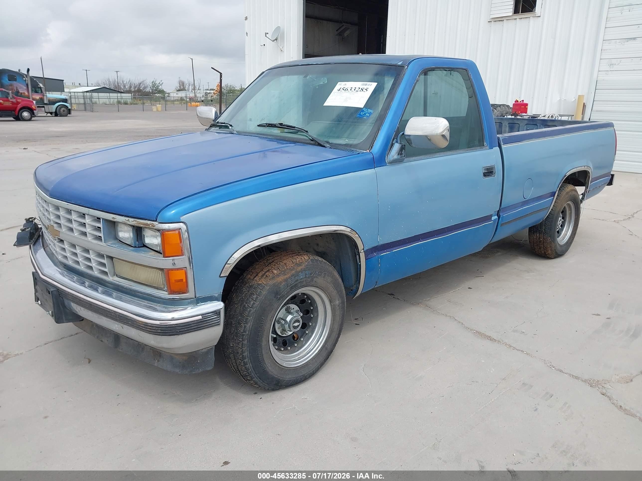 1988 Chevrolet Gmt-400 C1500 Синий vin: 1GCDC14K3JZ247424
