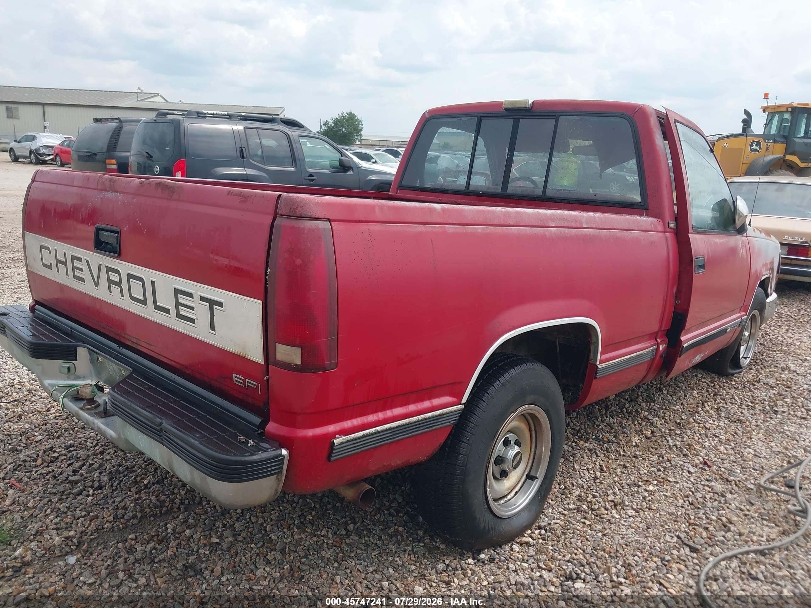 1990 Chevrolet Gmt-400 C1500 Red vin: 1GCDC14K3LZ255087