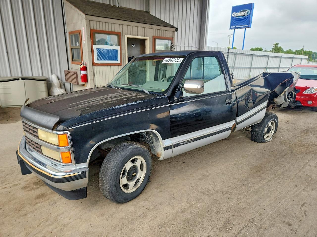 1991 Chevrolet Gmt-400 C1500 Black vin: 1GCDC14K3ME190217