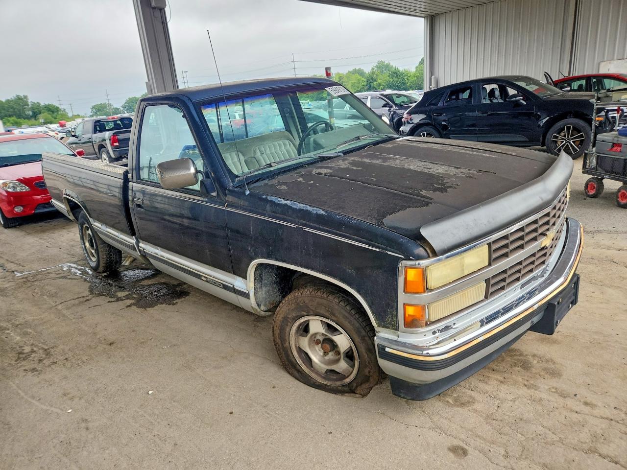 1991 Chevrolet Gmt-400 C1500 Black vin: 1GCDC14K3ME190217