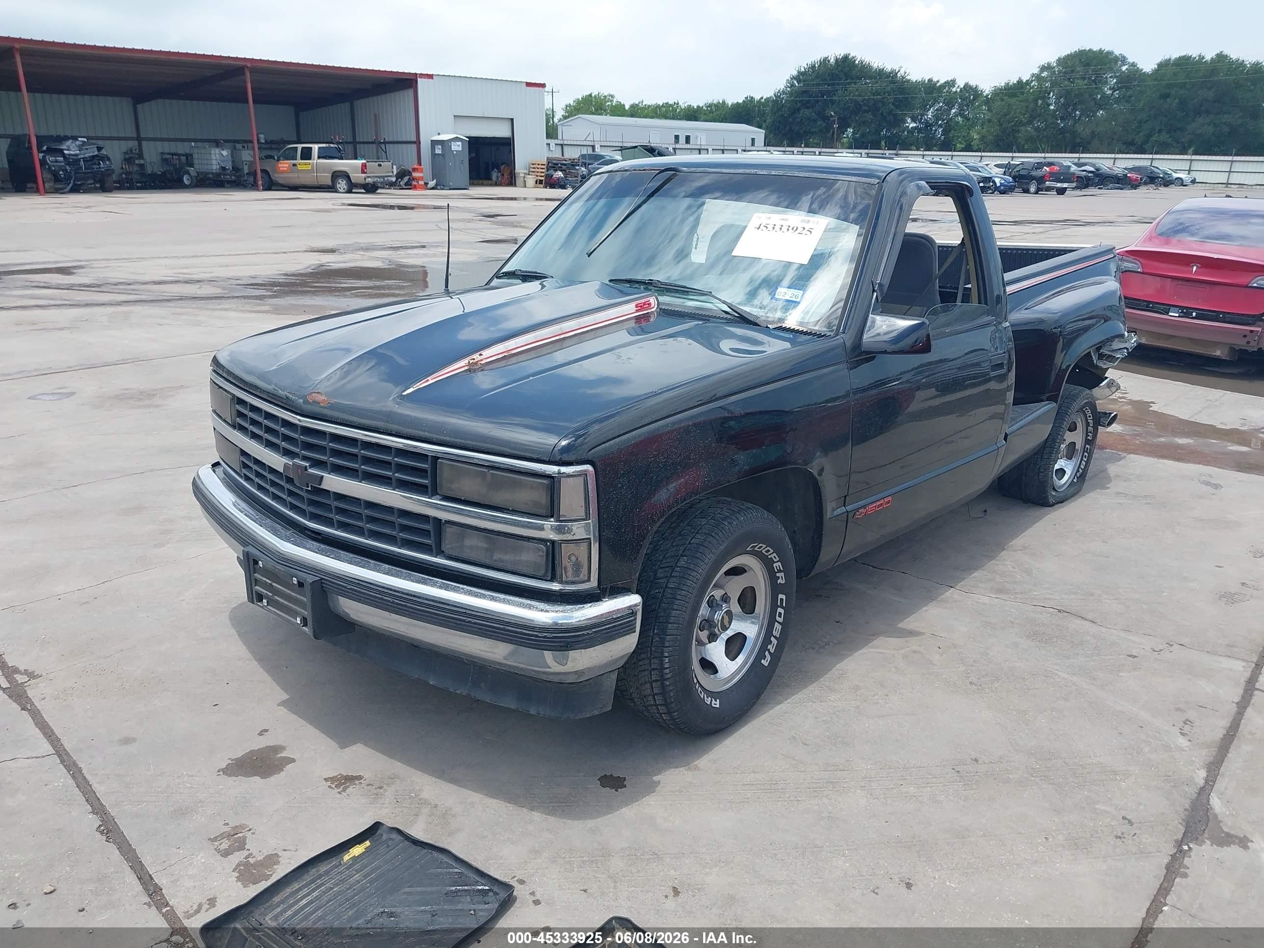 1991 Chevrolet Gmt-400 C1500 Black vin: 1GCDC14K5MZ157762