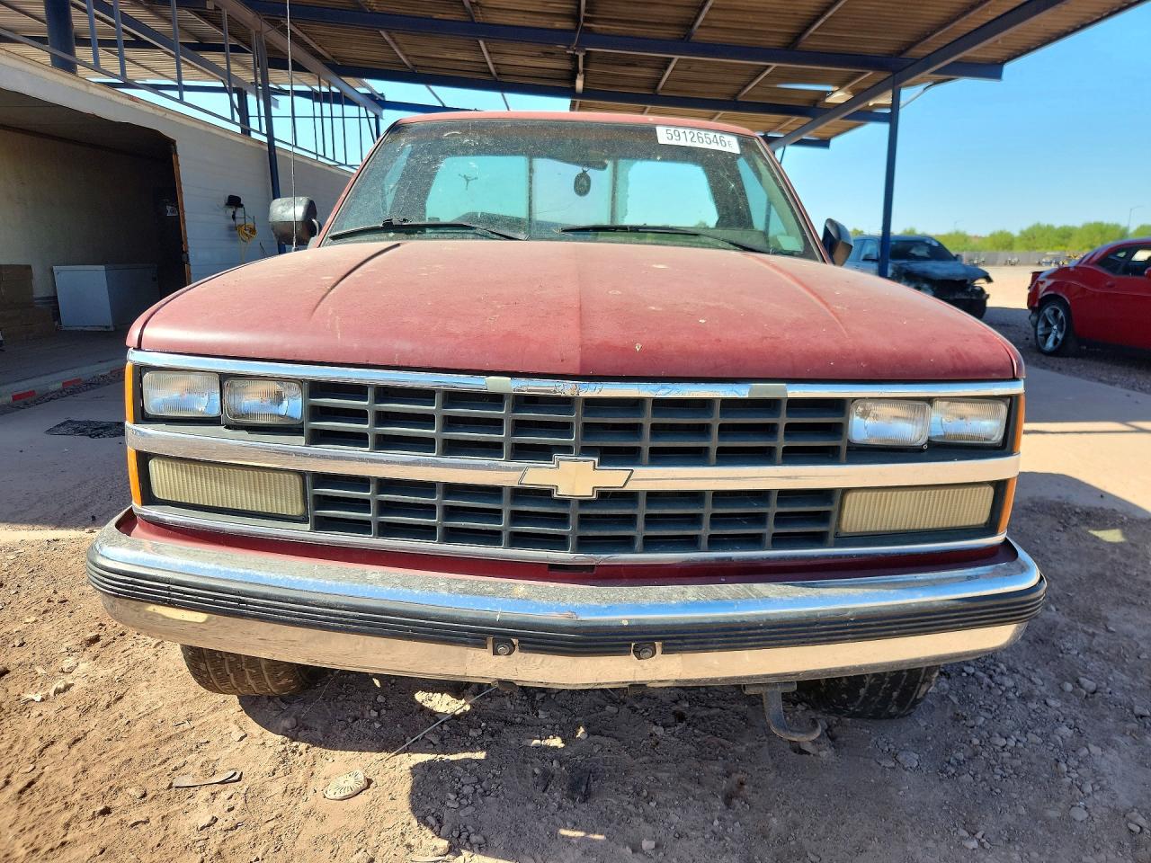 1989 Chevrolet Gmt-400 C1500 Red vin: 1GCDC14K6KE255204