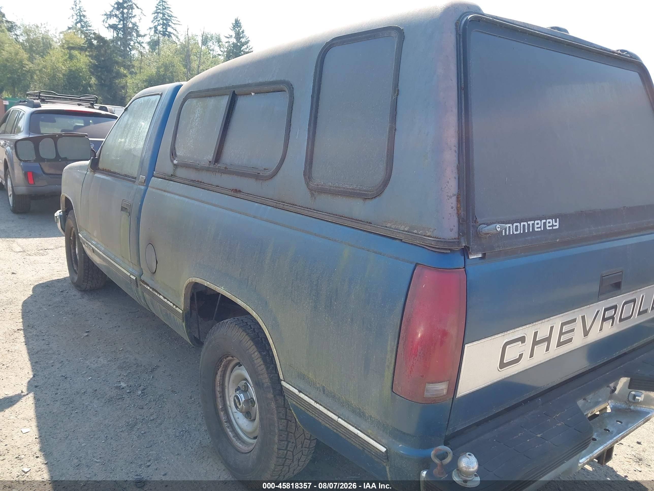 1991 Chevrolet Gmt-400 C1500 Синий vin: 1GCDC14K6MZ168964