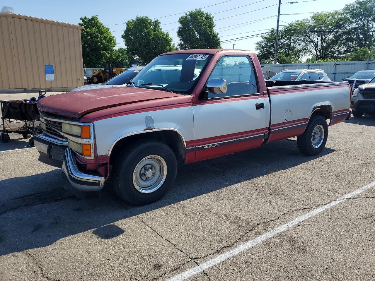 1990 Chevrolet Gmt-400 C1500 Red vin: 1GCDC14K8LE256372
