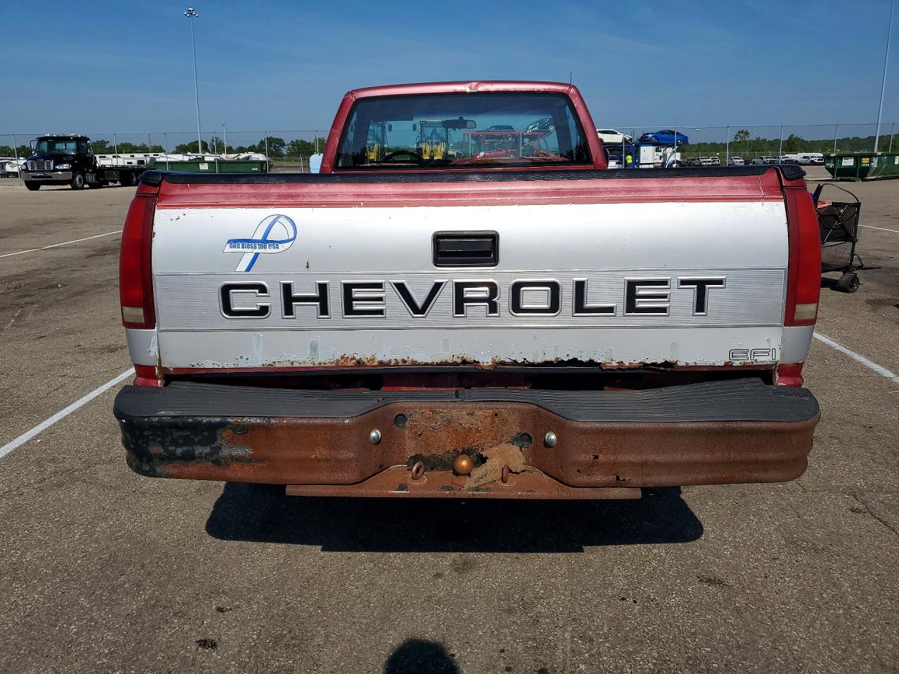1990 Chevrolet Gmt-400 C1500 Red vin: 1GCDC14K8LE256372