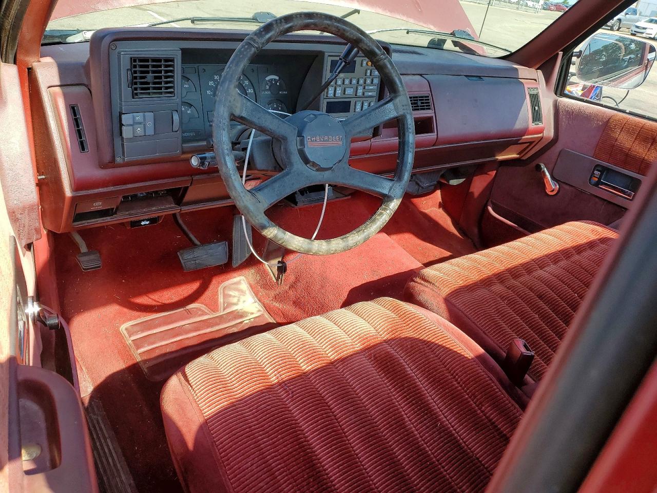 1990 Chevrolet Gmt-400 C1500 Red vin: 1GCDC14K8LE256372