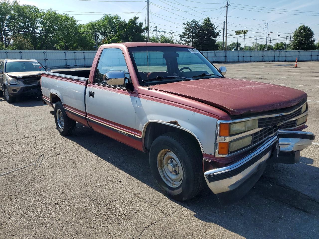 1990 Chevrolet Gmt-400 C1500 Red vin: 1GCDC14K8LE256372
