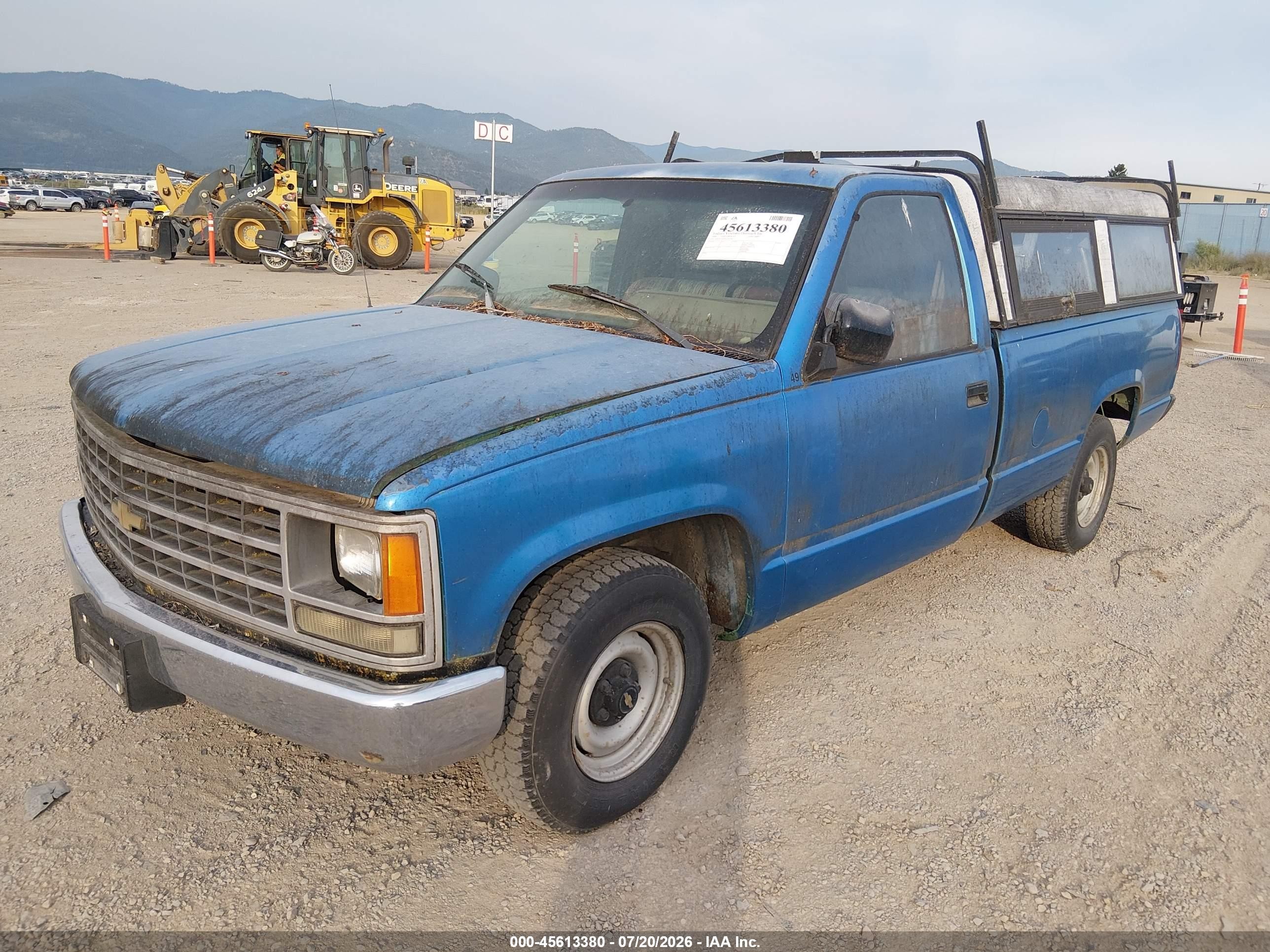 1990 Chevrolet Gmt-400 C1500 Blue vin: 1GCDC14Z0LZ195220
