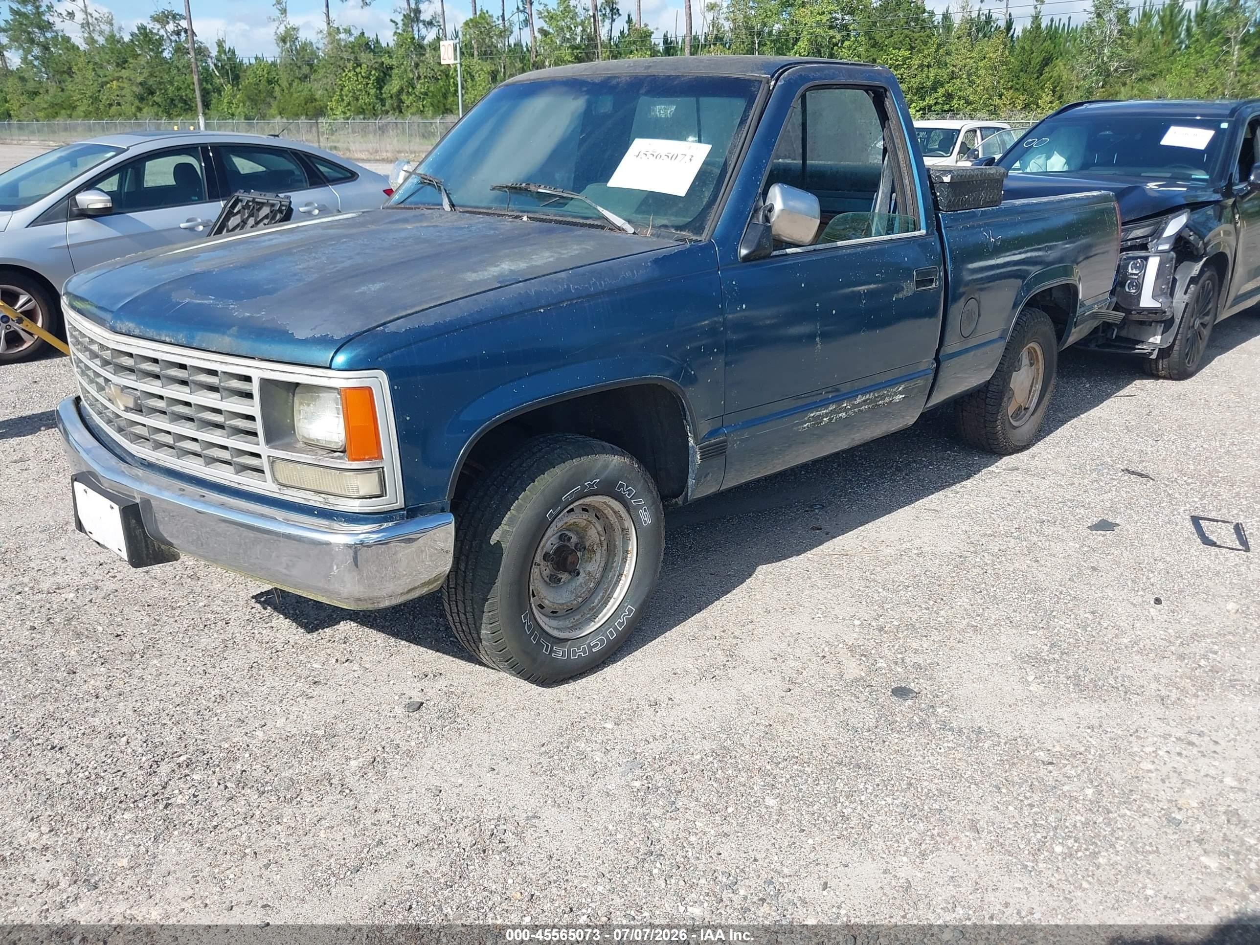 1990 Chevrolet Gmt-400 C1500 Green vin: 1GCDC14Z3LZ236939