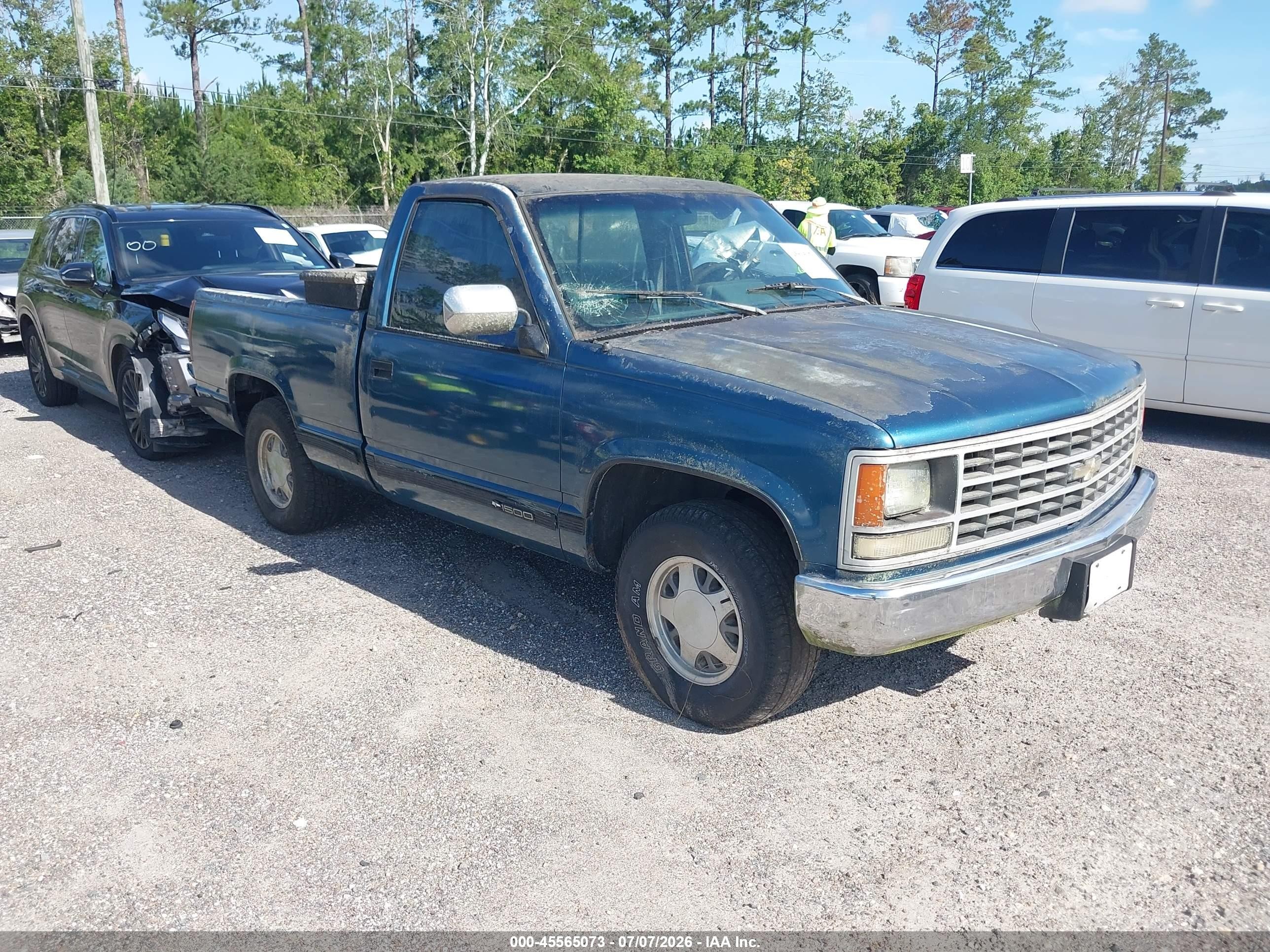1990 Chevrolet Gmt-400 C1500 Green vin: 1GCDC14Z3LZ236939