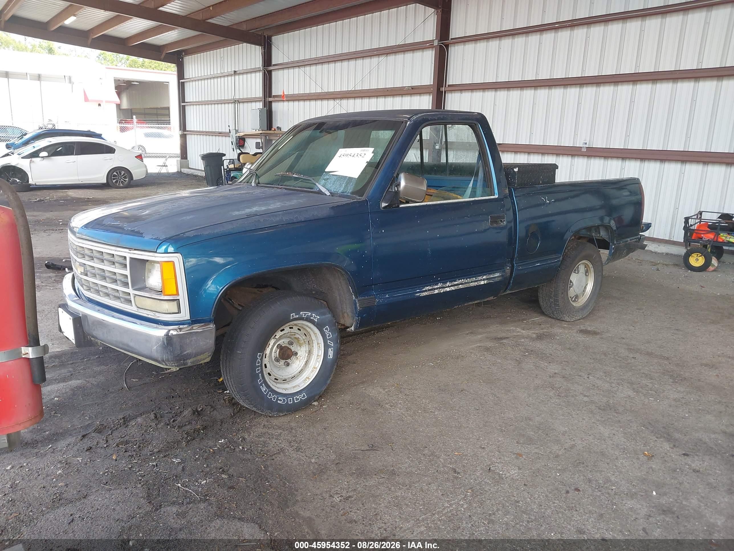 1990 Chevrolet Gmt-400 C1500 Green vin: 1GCDC14Z3LZ236939