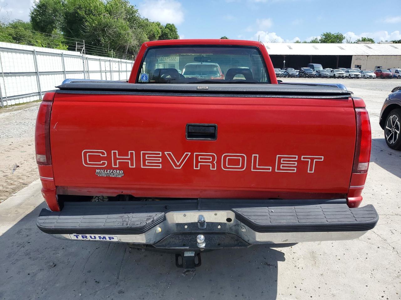 1993 Chevrolet Gmt-400 C1500 Red vin: 1GCDC14Z4PZ233067
