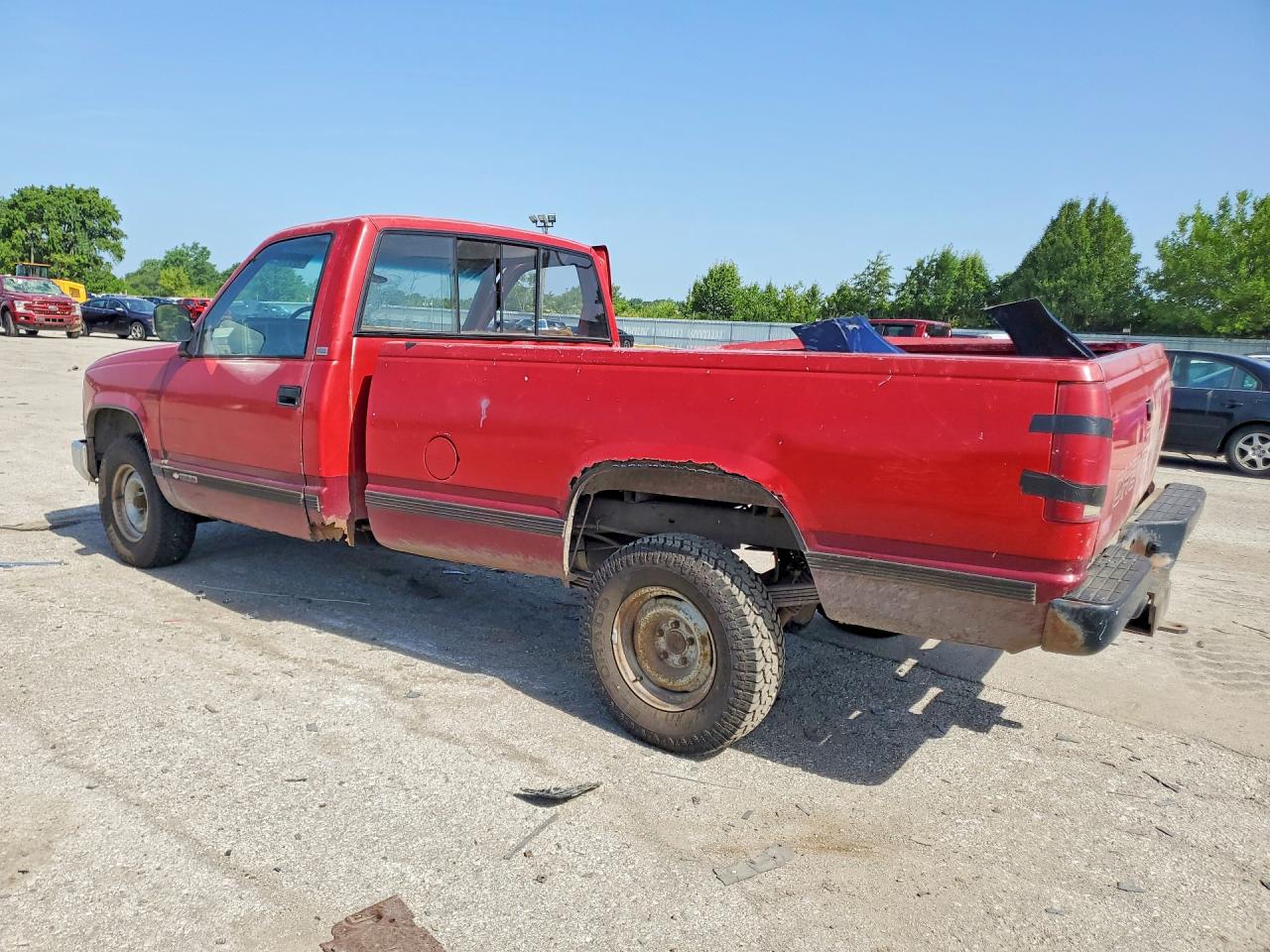 1989 Chevrolet Gmt-400 C1500 Red vin: 1GCDC14Z5KZ123265