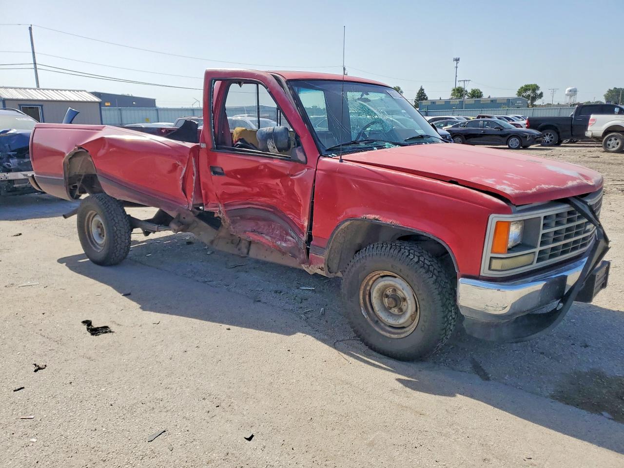 1989 Chevrolet Gmt-400 C1500 Red vin: 1GCDC14Z5KZ123265
