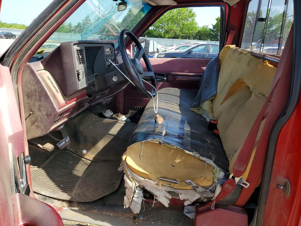 1989 Chevrolet Gmt-400 C1500 Red vin: 1GCDC14Z5KZ123265