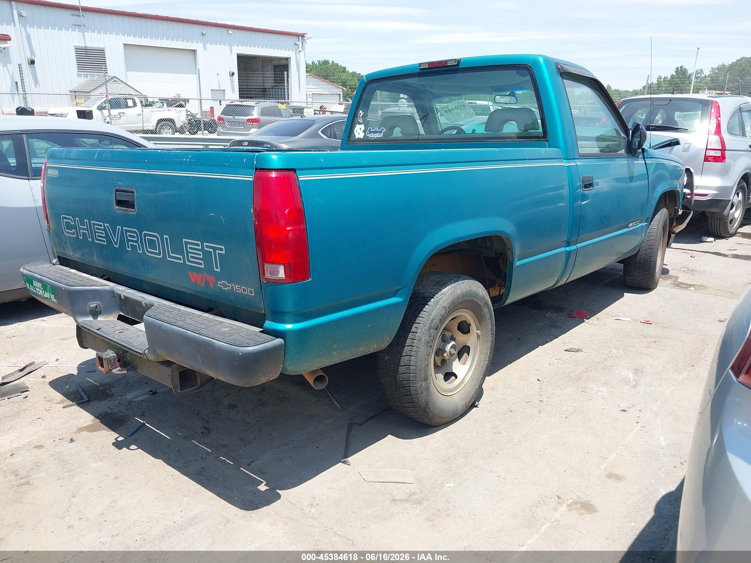 1994 Chevrolet Gmt-400 C1500 Green vin: 1GCDC14Z6RZ223899