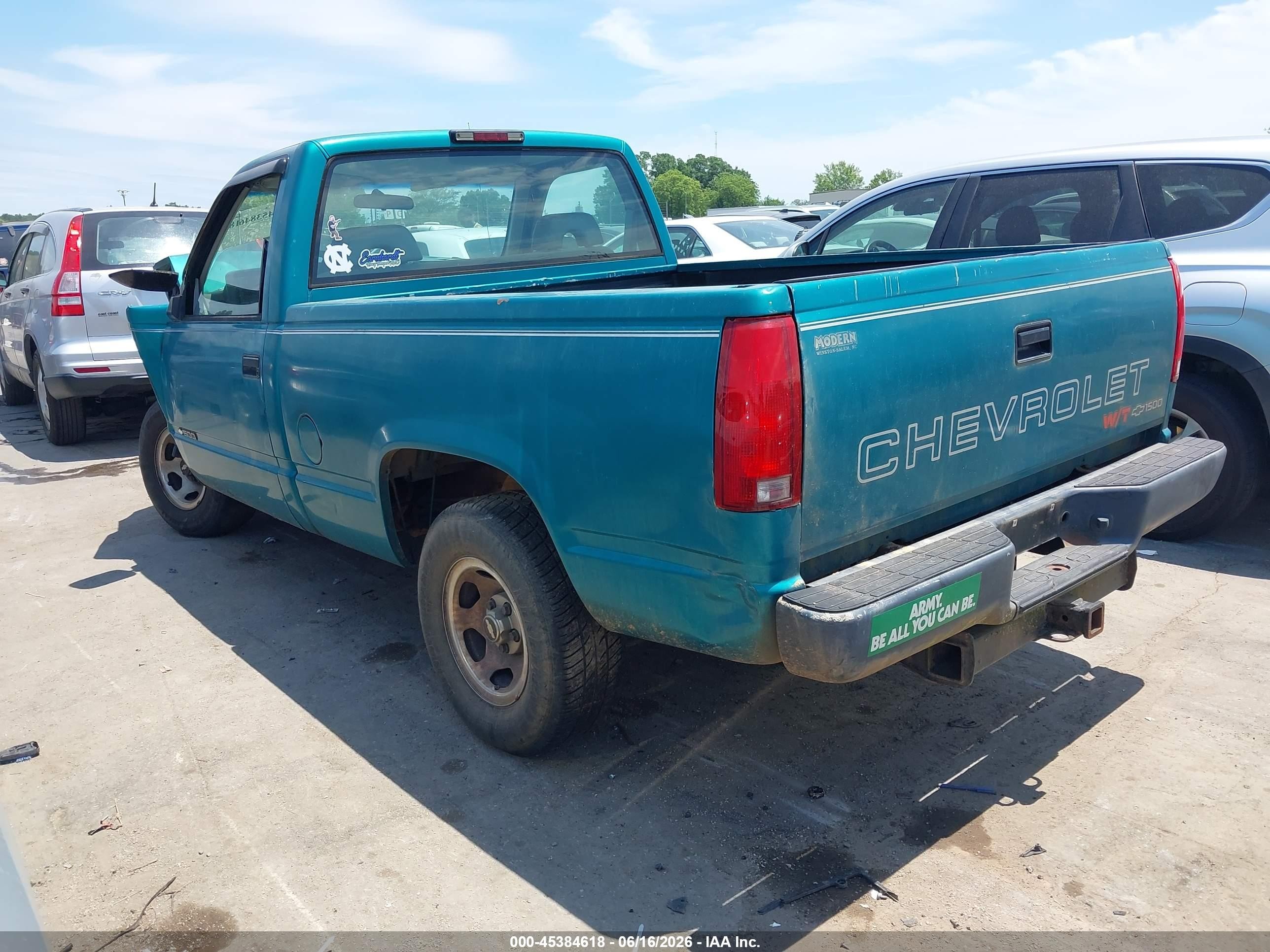 1994 Chevrolet Gmt-400 C1500 Green vin: 1GCDC14Z6RZ223899