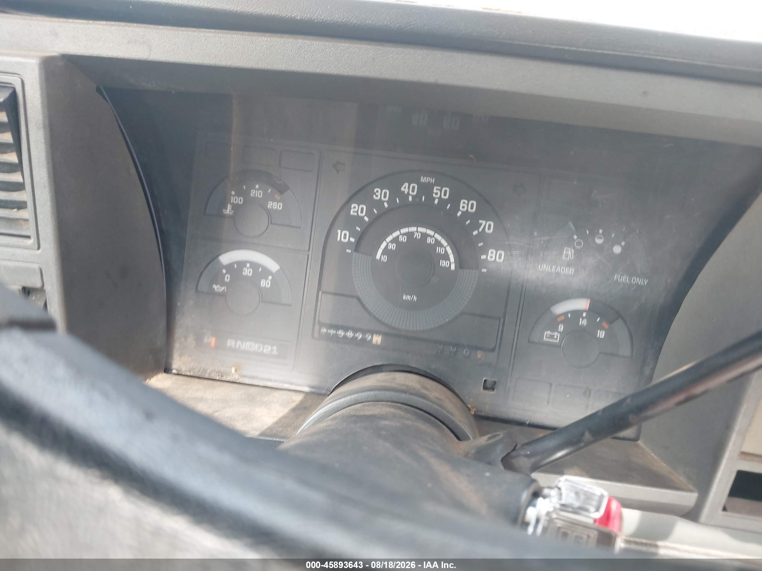 1989 Chevrolet Gmt-400 C1500 Gray vin: 1GCDC14Z7KE245116