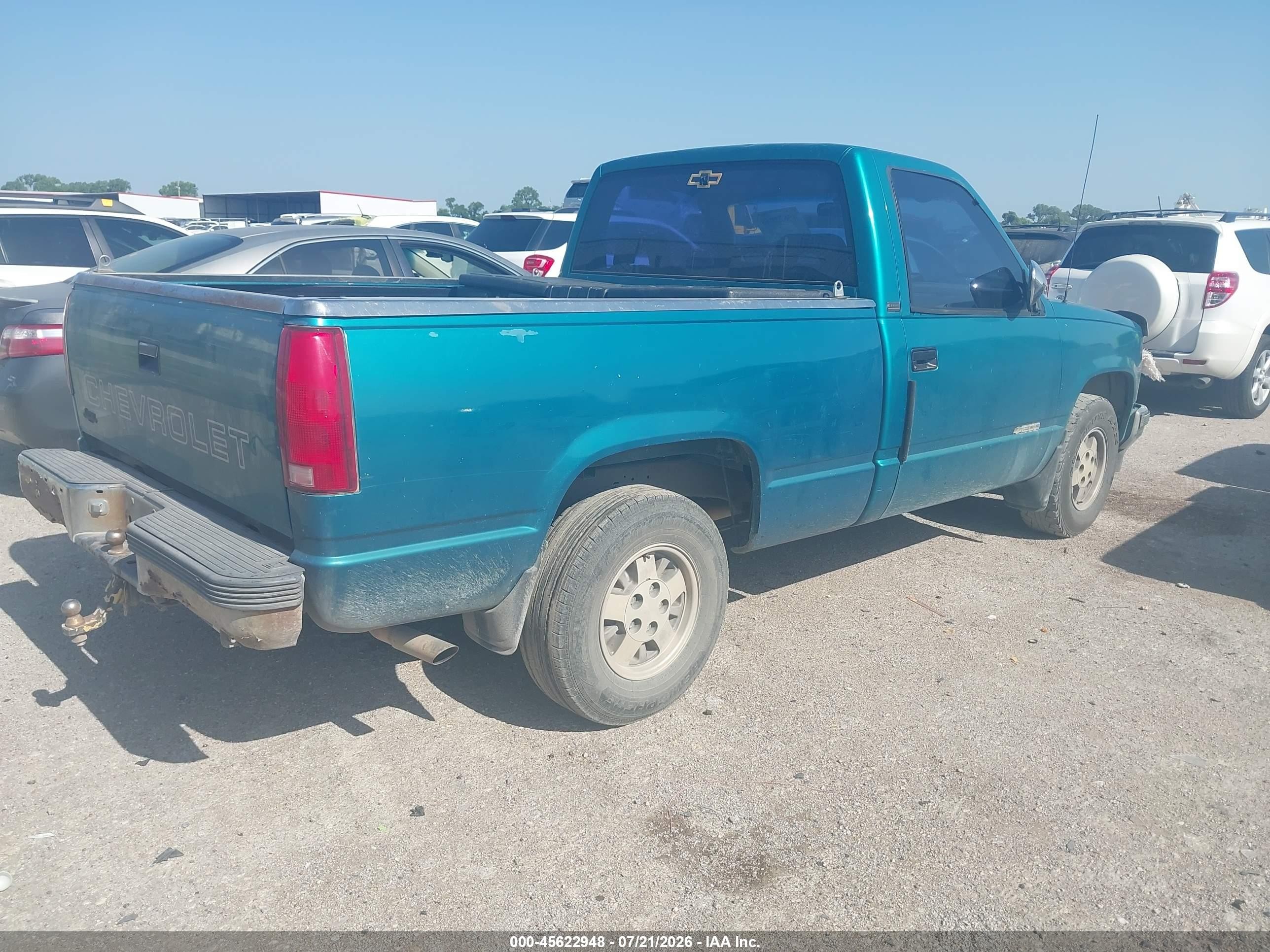 1993 Chevrolet Gmt-400 C1500 Зеленый vin: 1GCDC14Z7PZ210429
