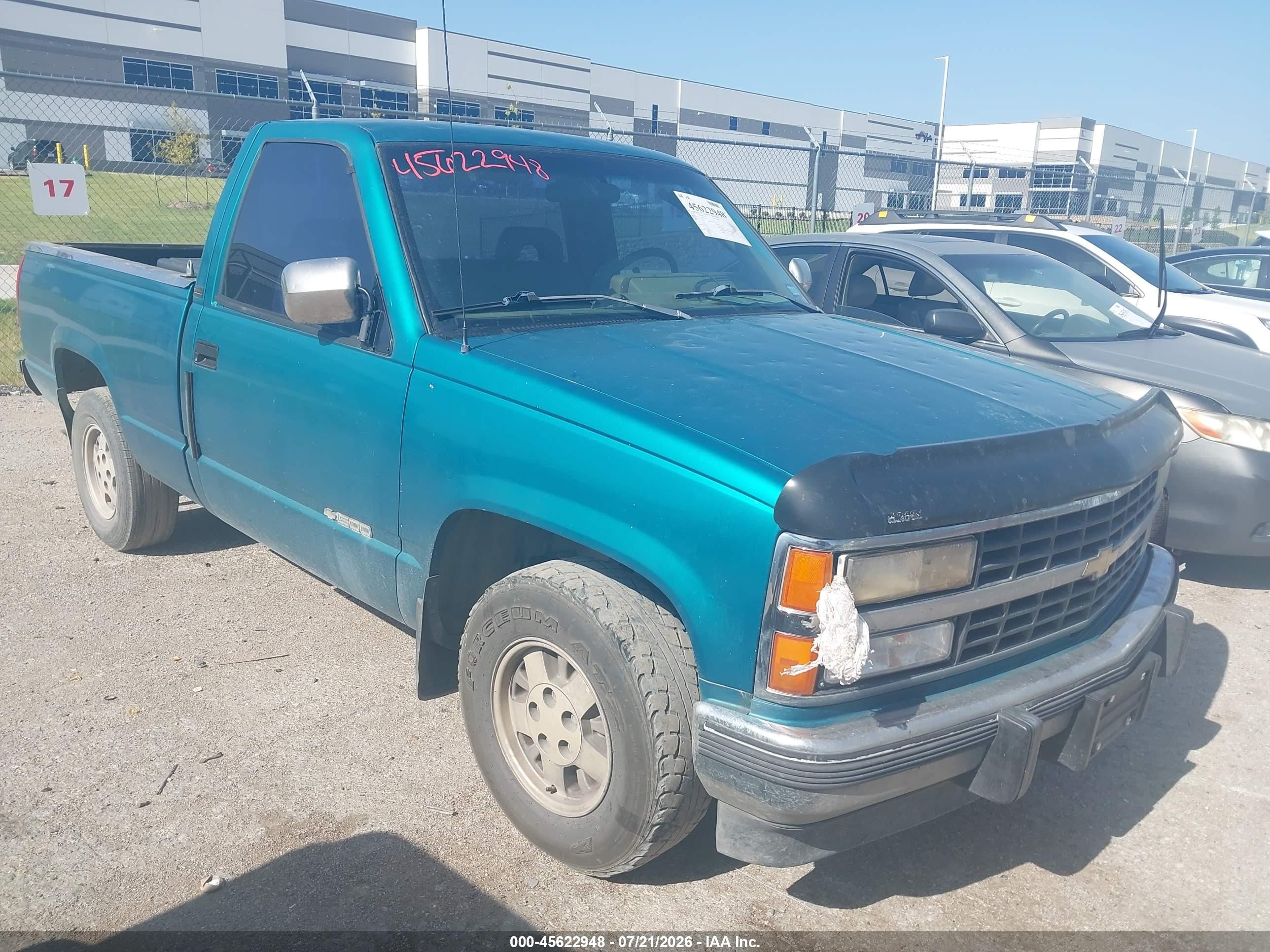1993 Chevrolet Gmt-400 C1500 Зеленый vin: 1GCDC14Z7PZ210429