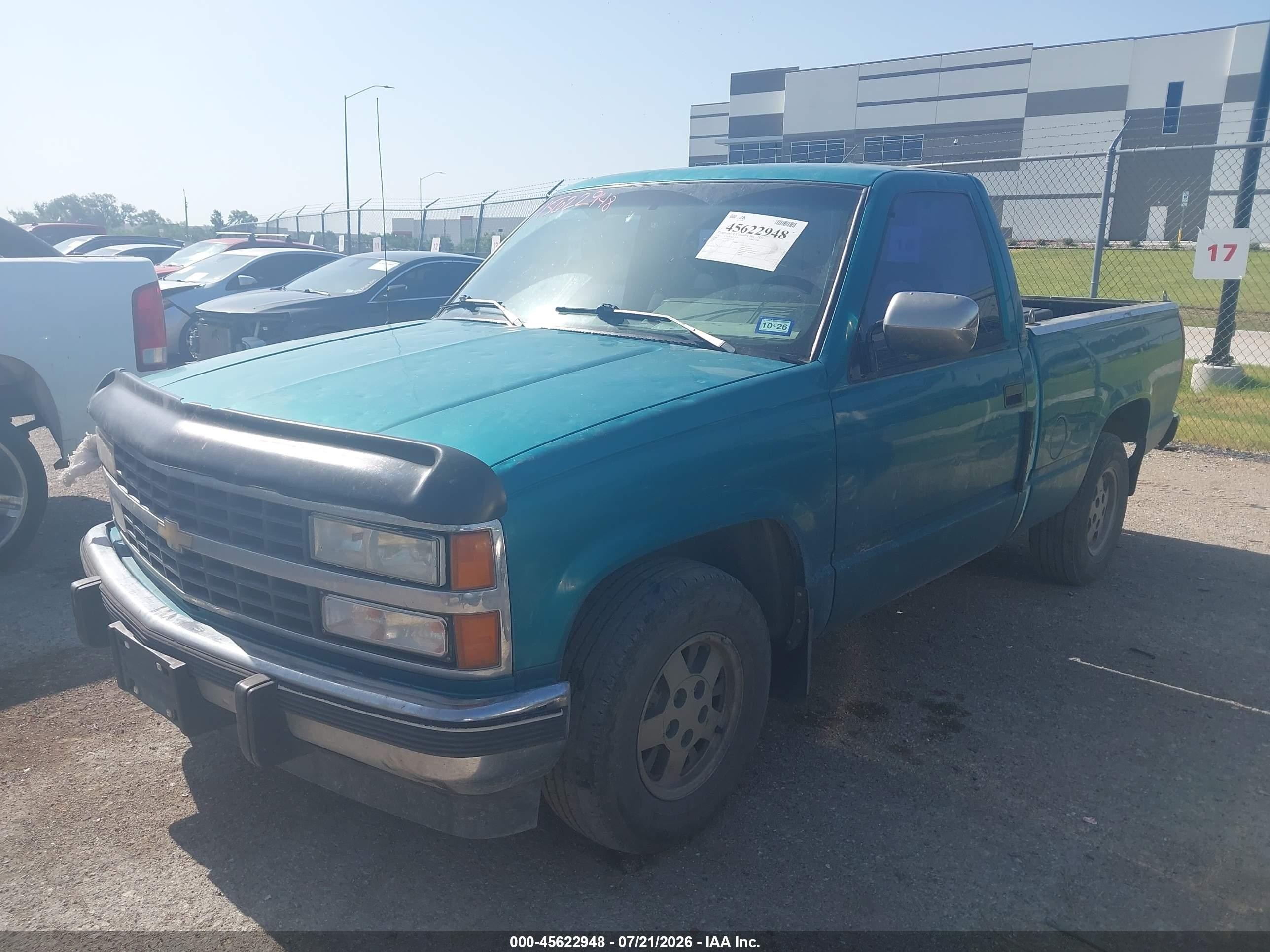 1993 Chevrolet Gmt-400 C1500 Зеленый vin: 1GCDC14Z7PZ210429