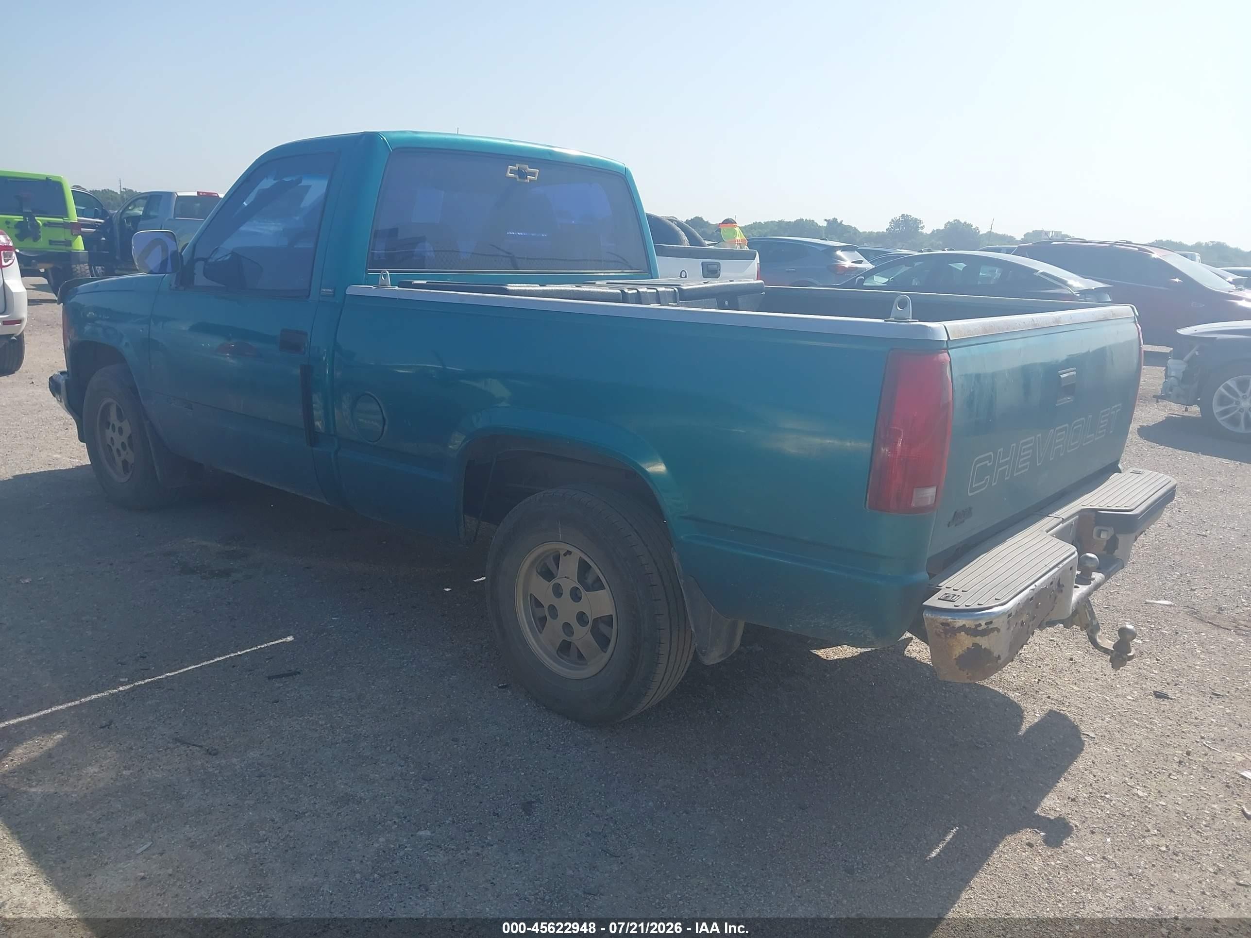 1993 Chevrolet Gmt-400 C1500 Зеленый vin: 1GCDC14Z7PZ210429