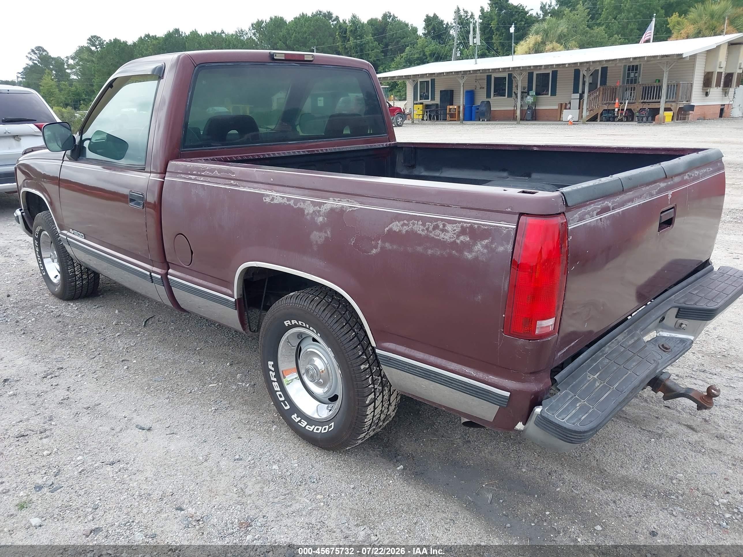 1994 Chevrolet Gmt-400 C1500 Red vin: 1GCDC14Z7RZ178875